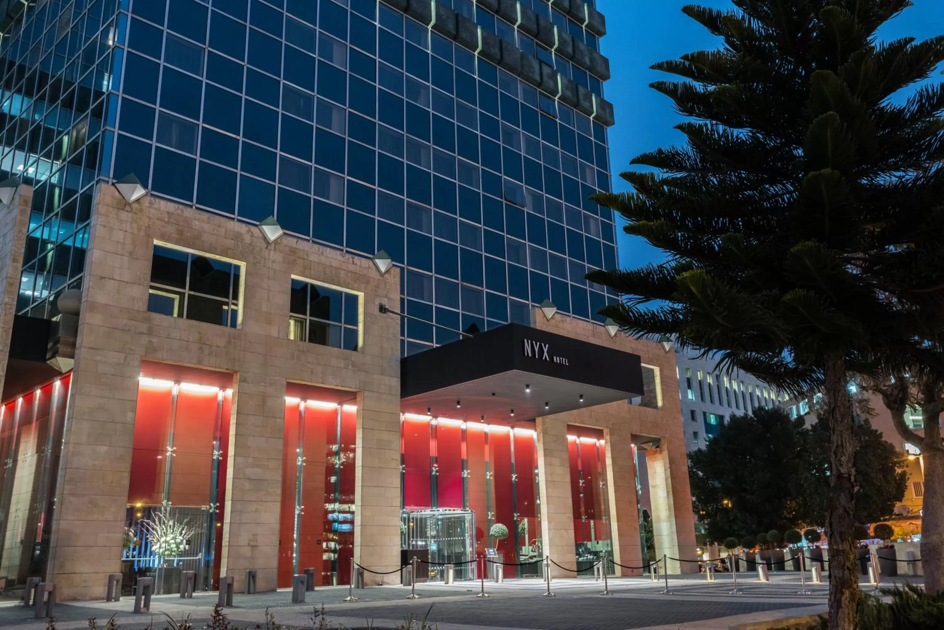 Facade/entrance in NYX Tel Aviv