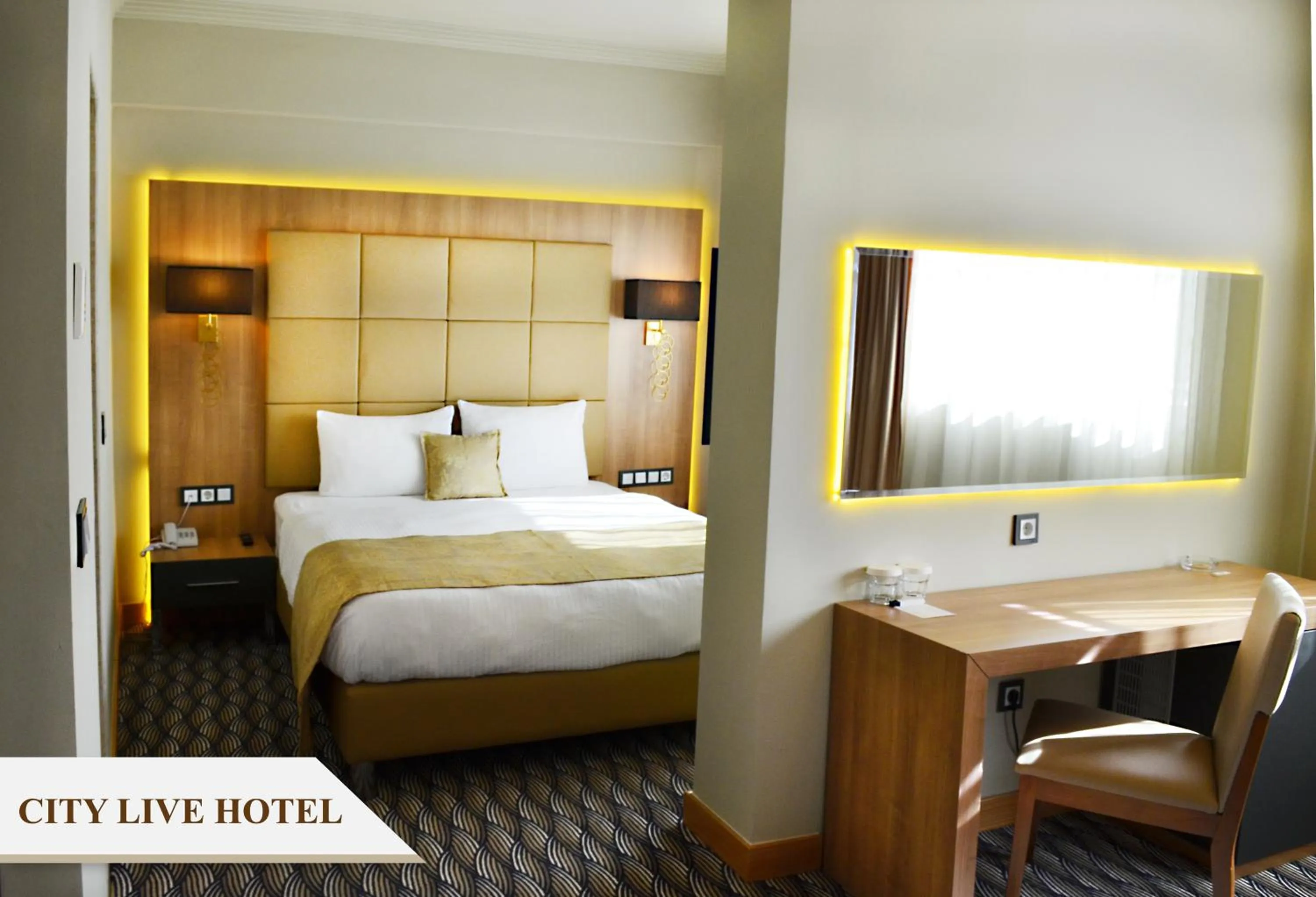 Photo of the whole room, Bed in City Live Hotel