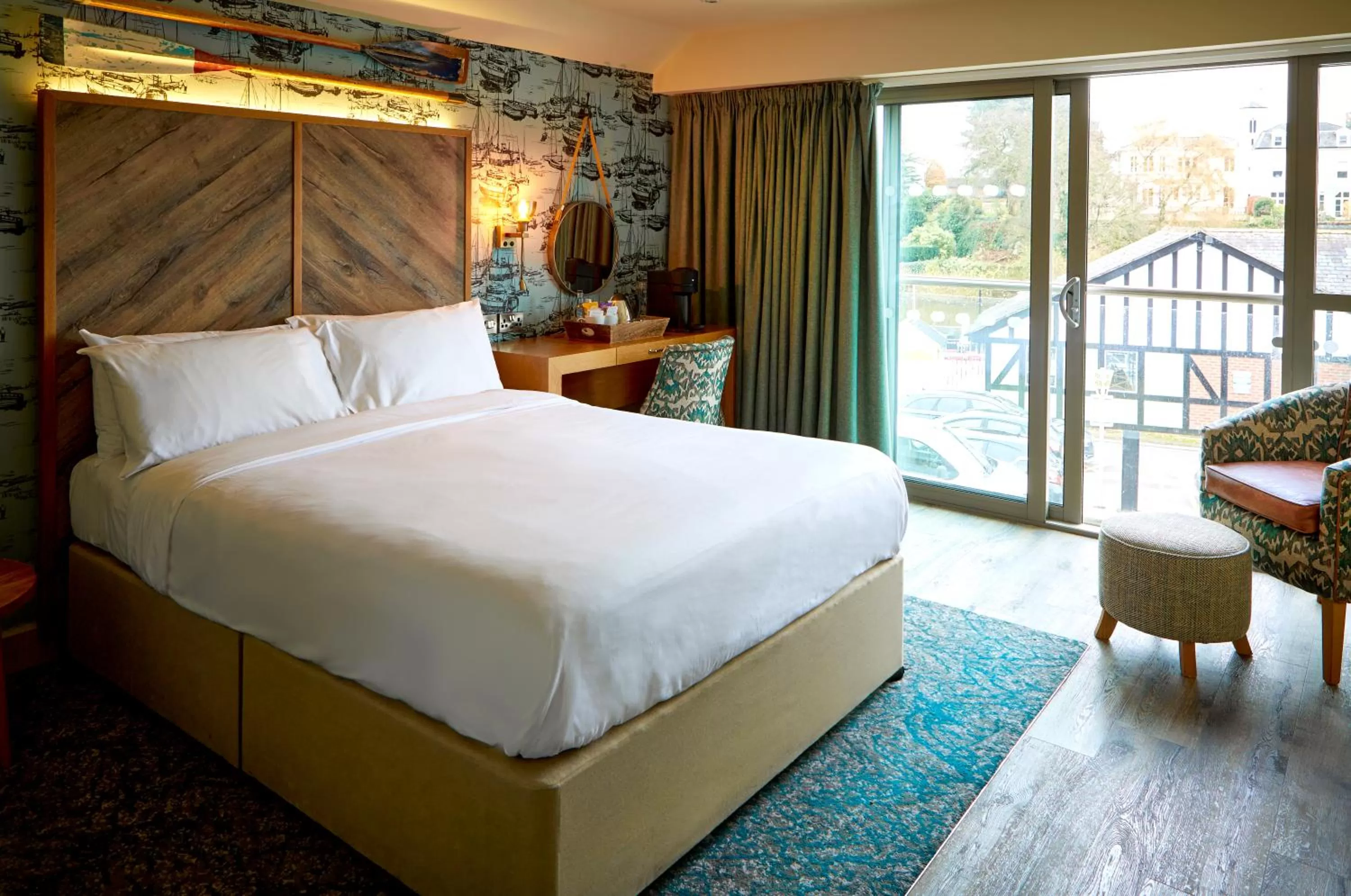 Bedroom, Bed in The Boathouse Inn & Riverside Rooms