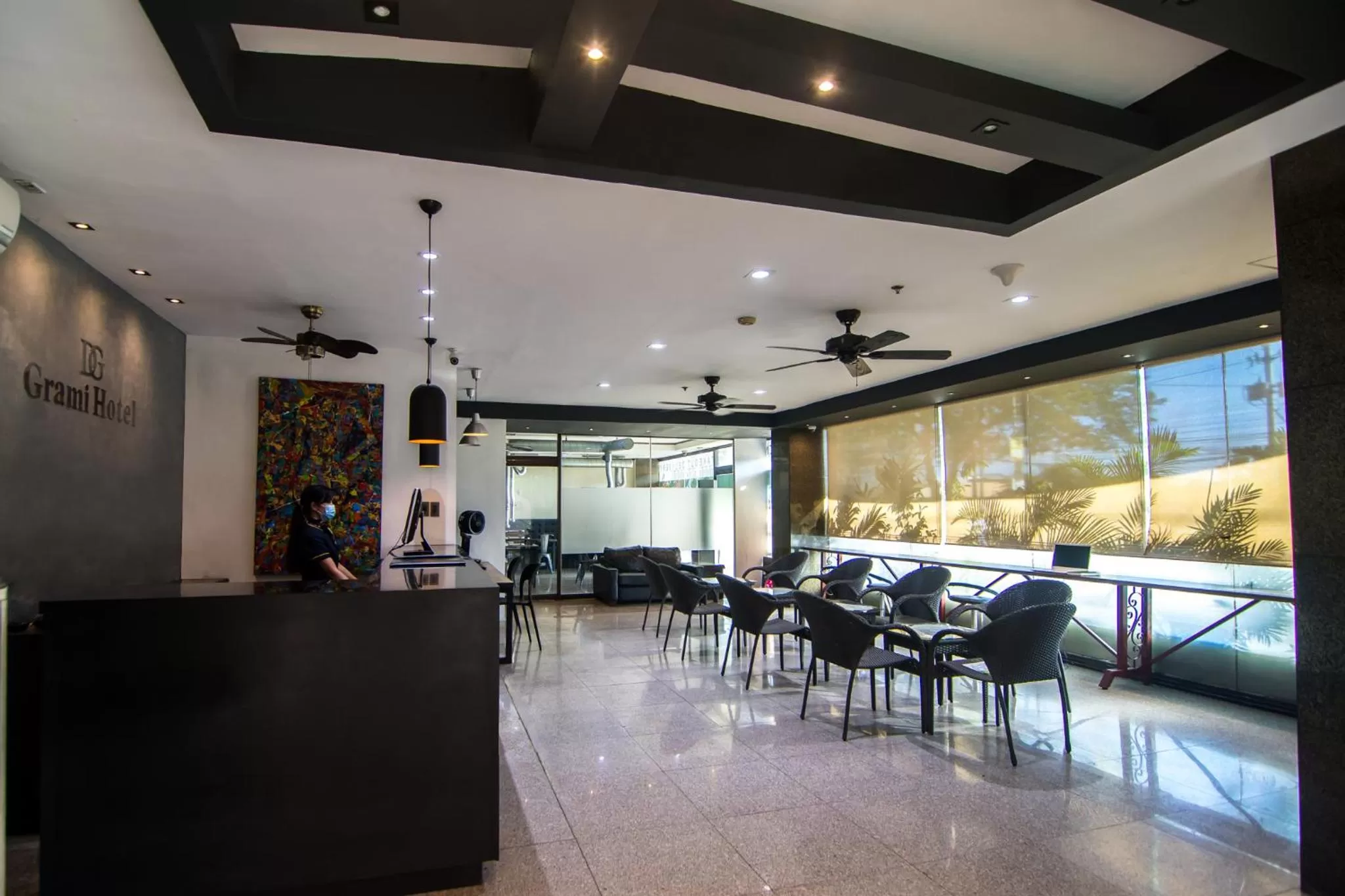 Lobby or reception in DG Grami Hotel