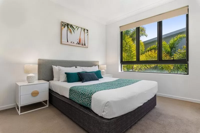 Bed in Sand Dunes Resort Accommodation