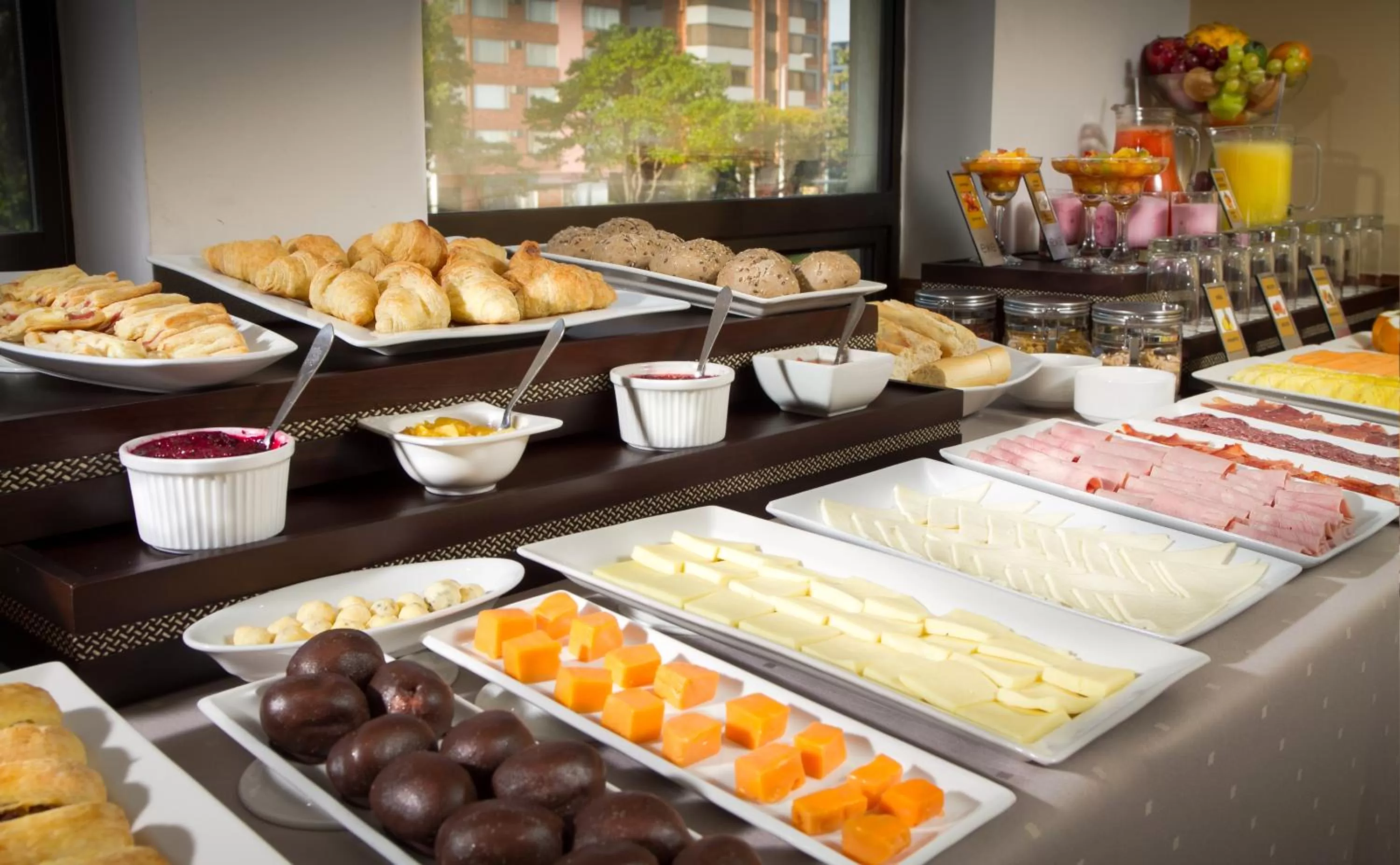 Buffet breakfast in Santafe Boutique Hotel