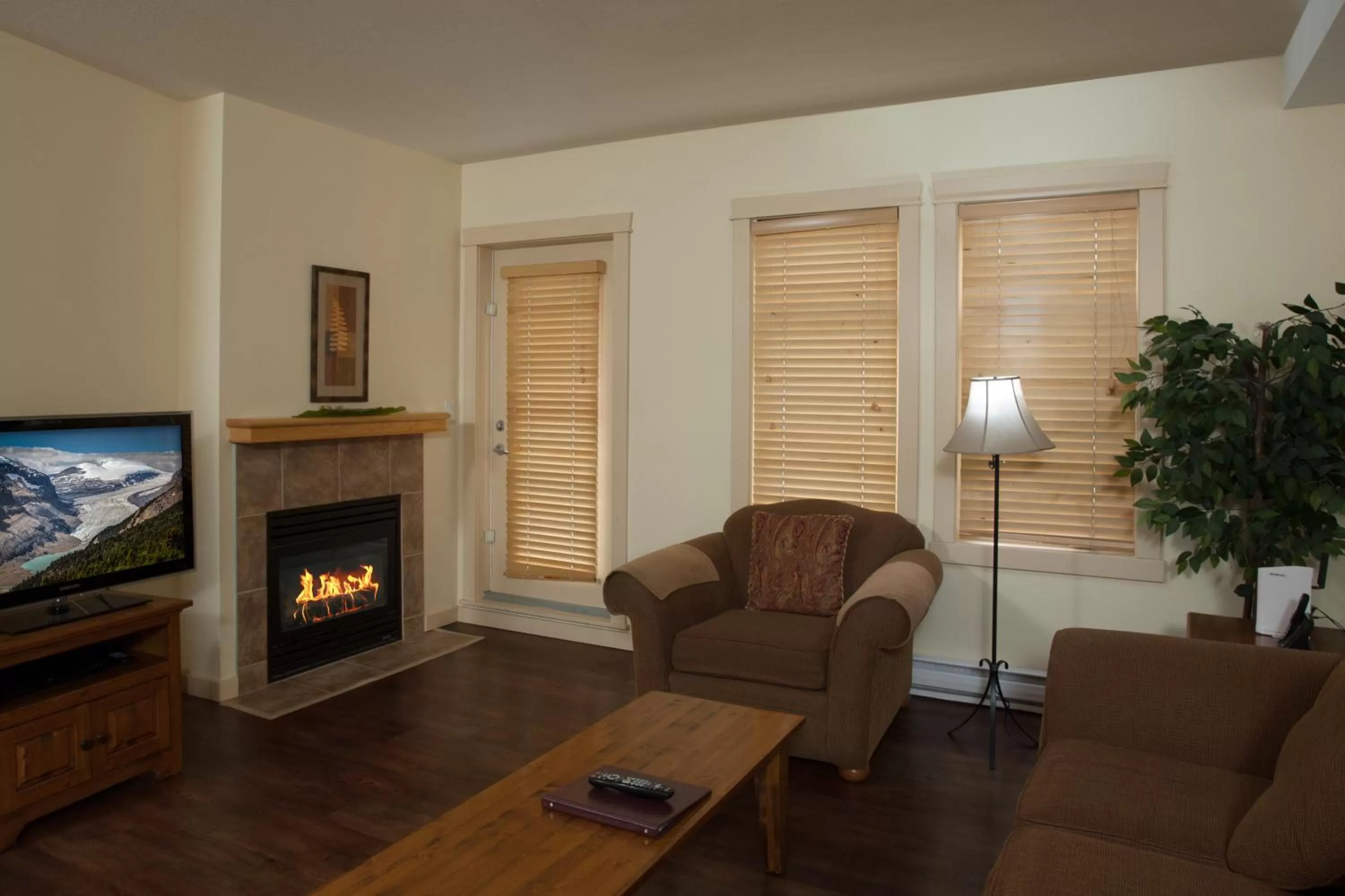 Living room in Lodges at Canmore