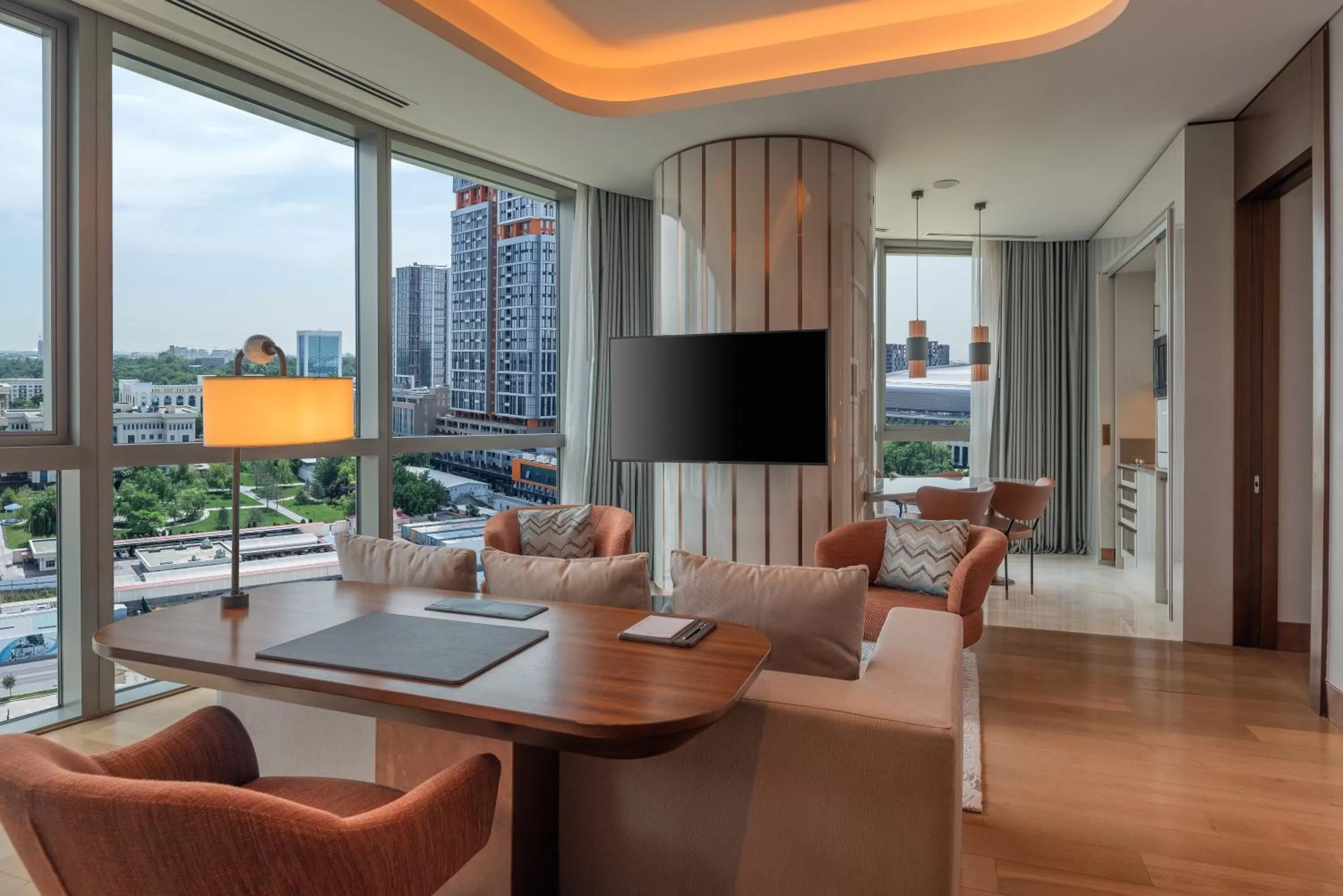 Communal lounge/ TV room in Hilton Tashkent City