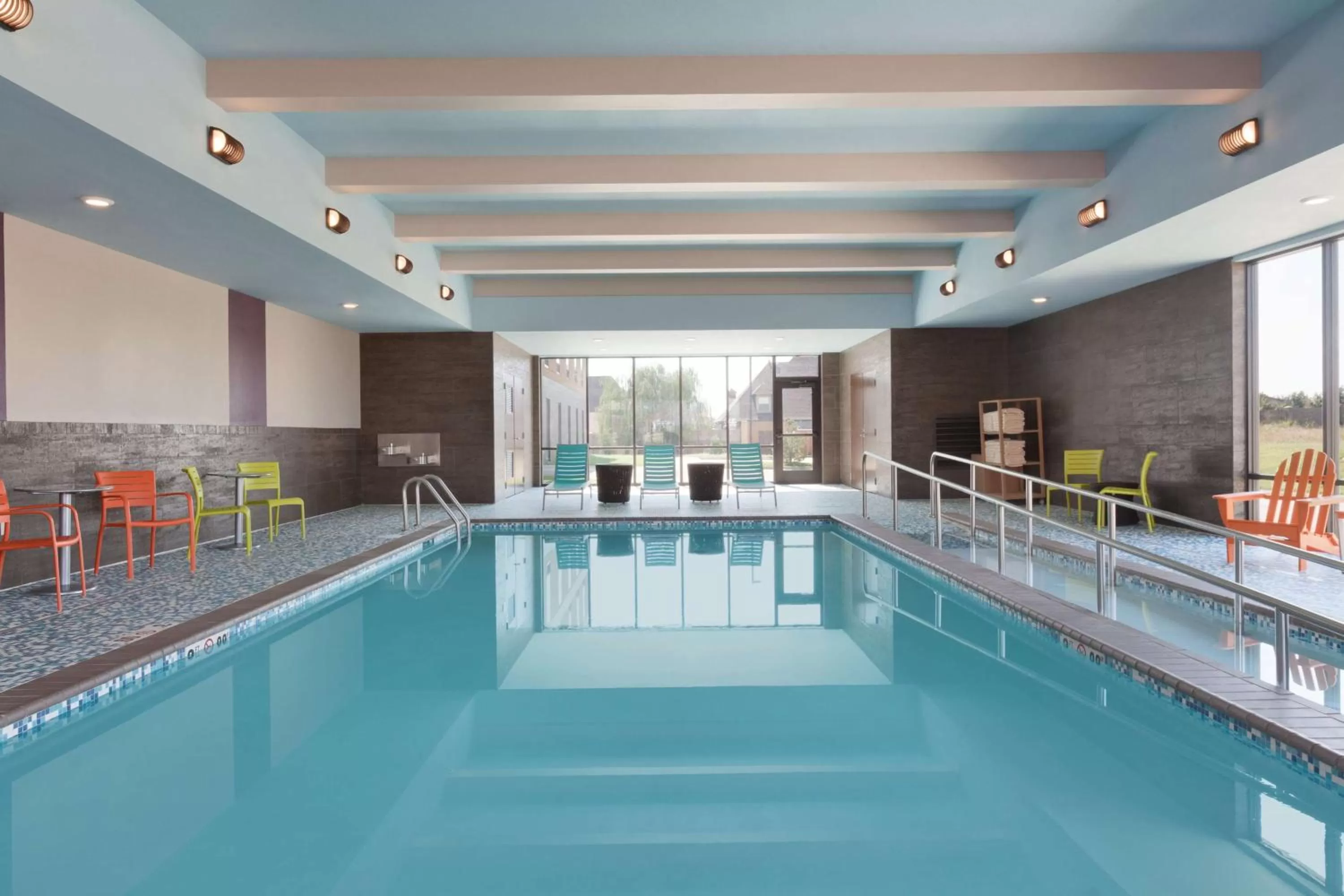 Pool view in Home2 Suites By Hilton Oklahoma City Quail Springs