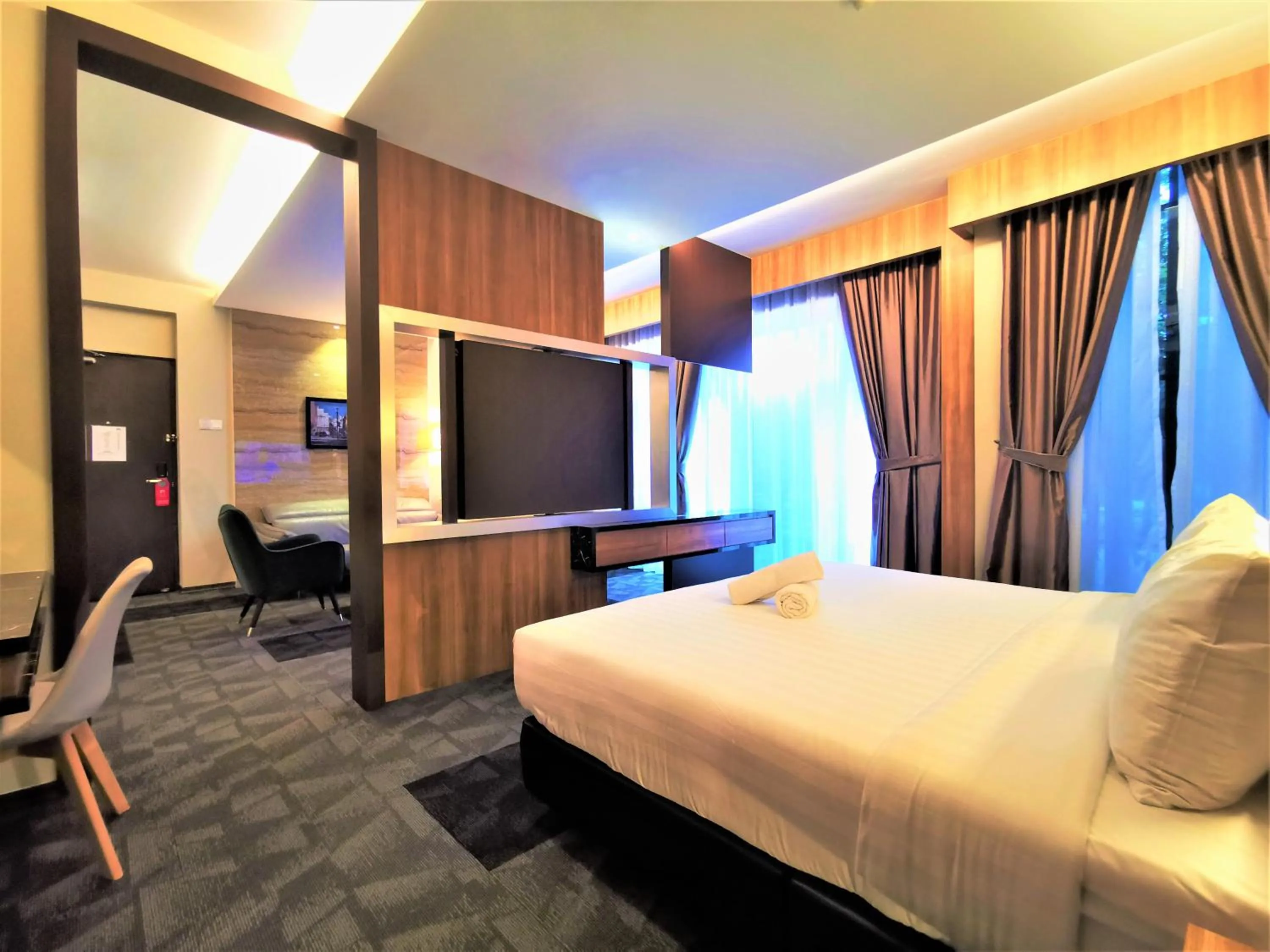 Bed in Prestigo Hotel - Johor Bharu