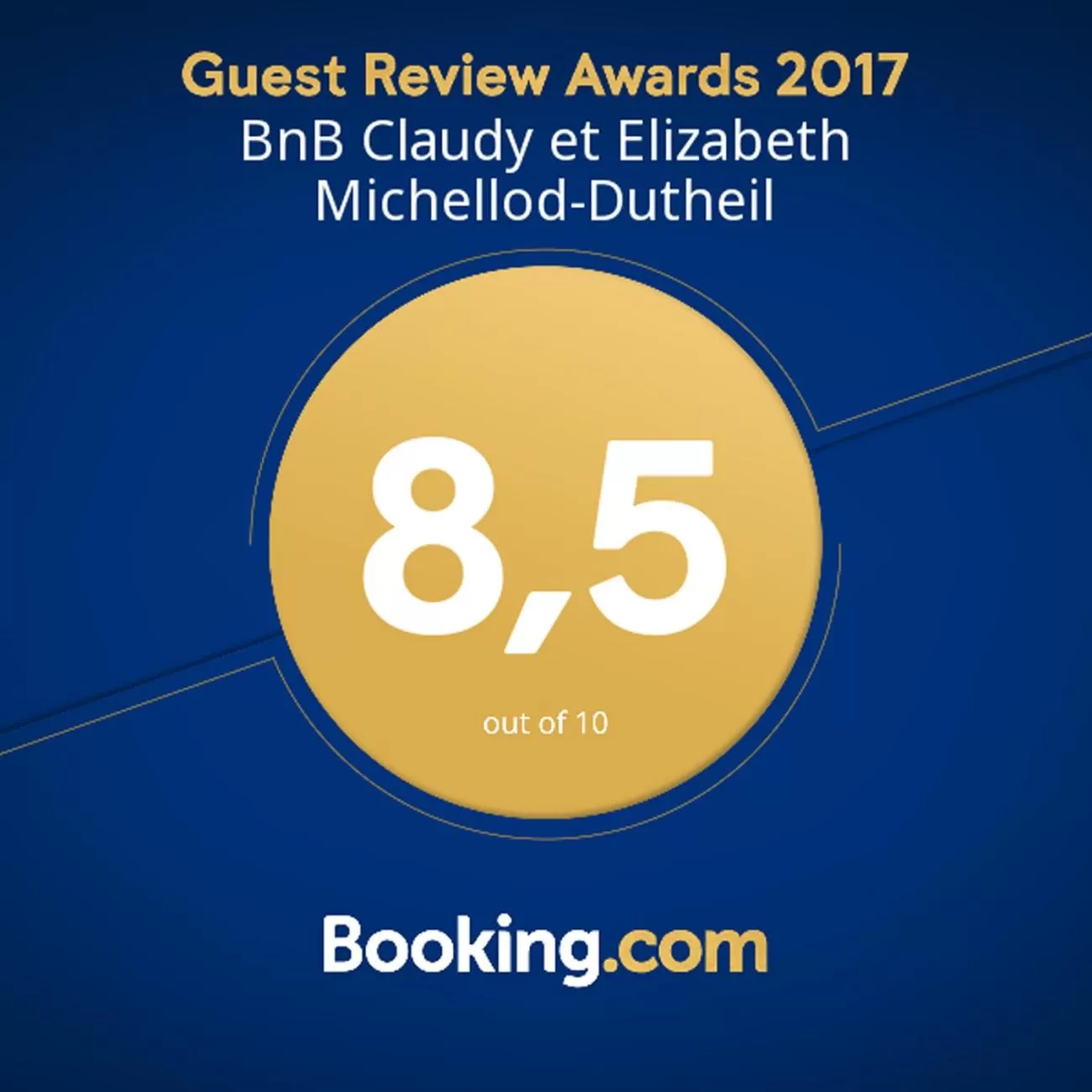 Certificate/Award in BnB Claudy et Elizabeth Michellod-Dutheil