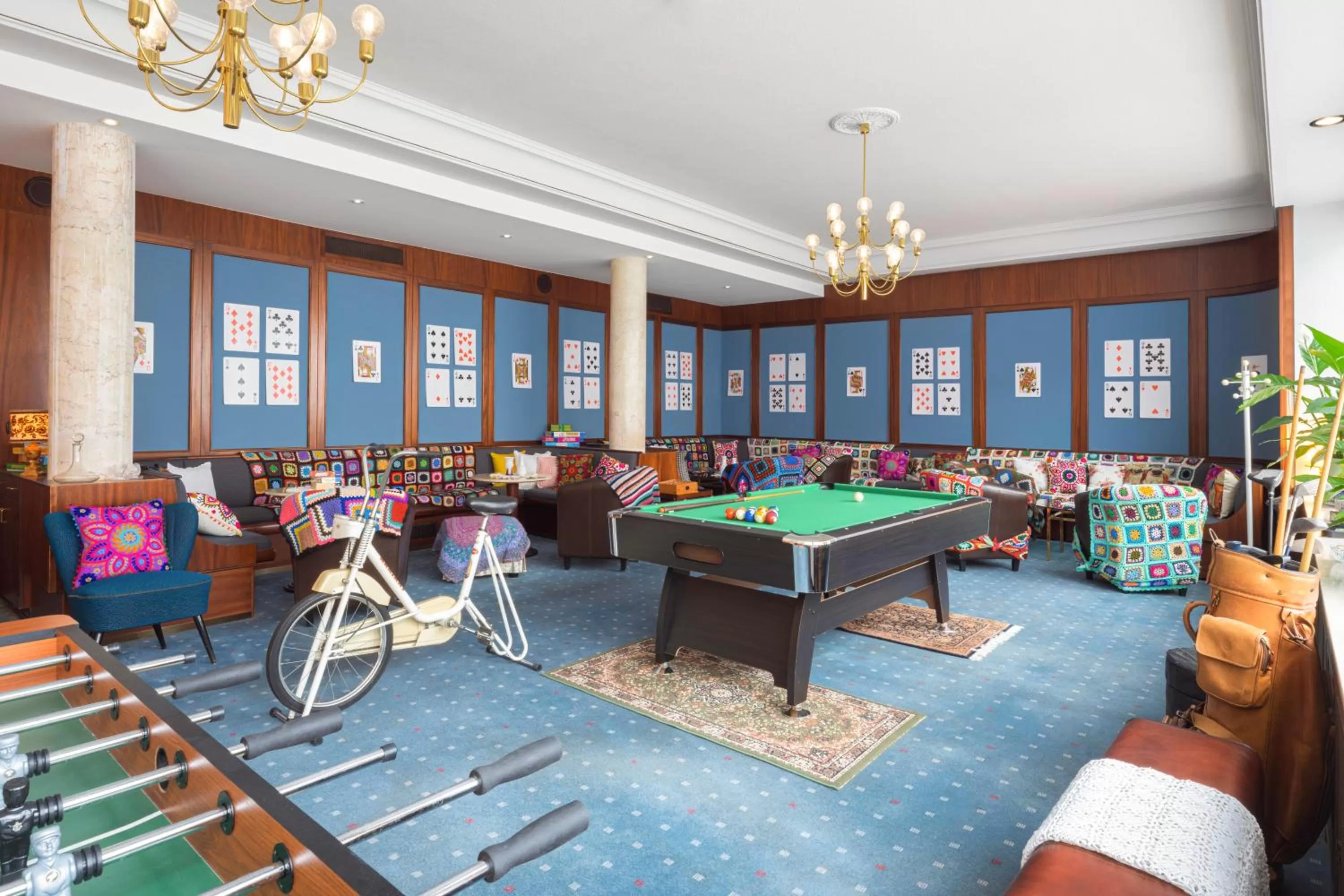 Game Room in Tante ALMA's Mannheimer Hotel