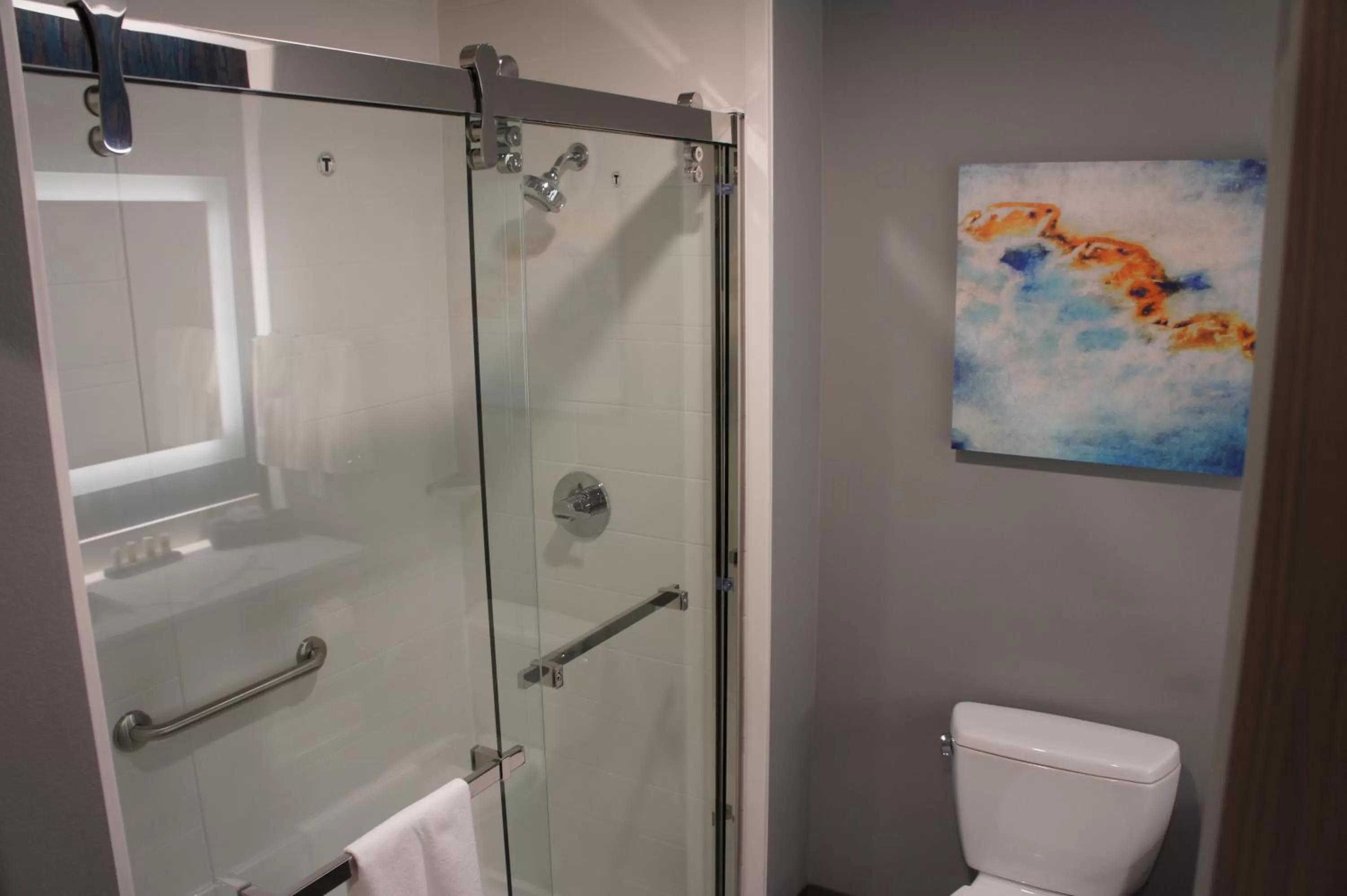 Shower in La Quinta Inn & Suites by Wyndham Marysville