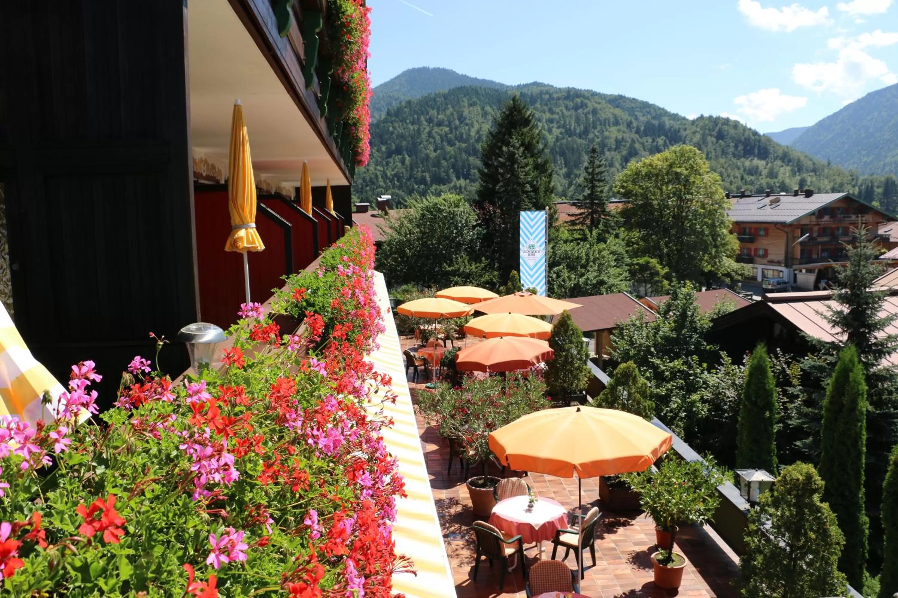 Balcony/Terrace in Hotel Sonnleiten