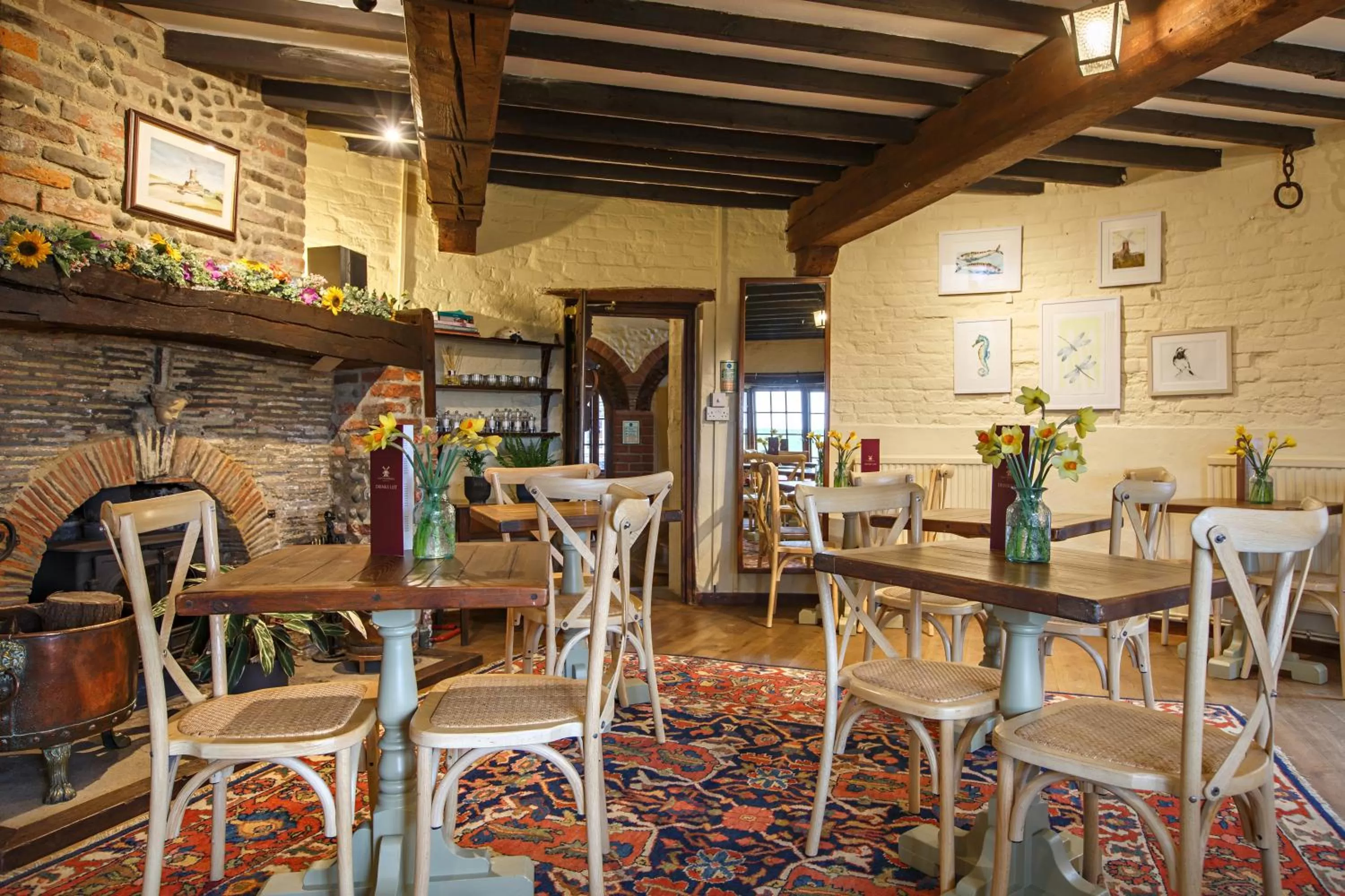 Dining area in Cley Windmill