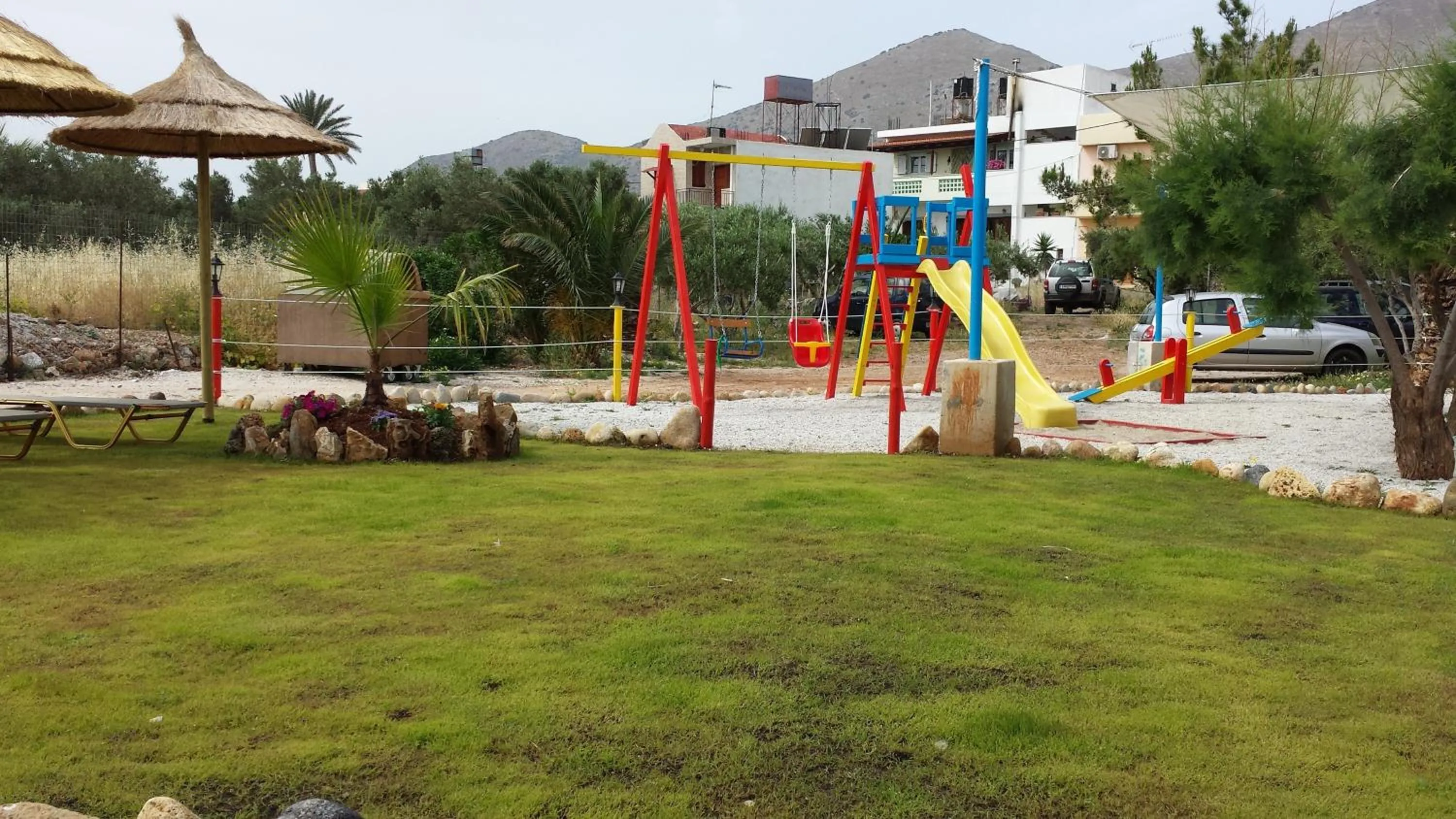 Children play ground in Elounda Sunrise Apartments