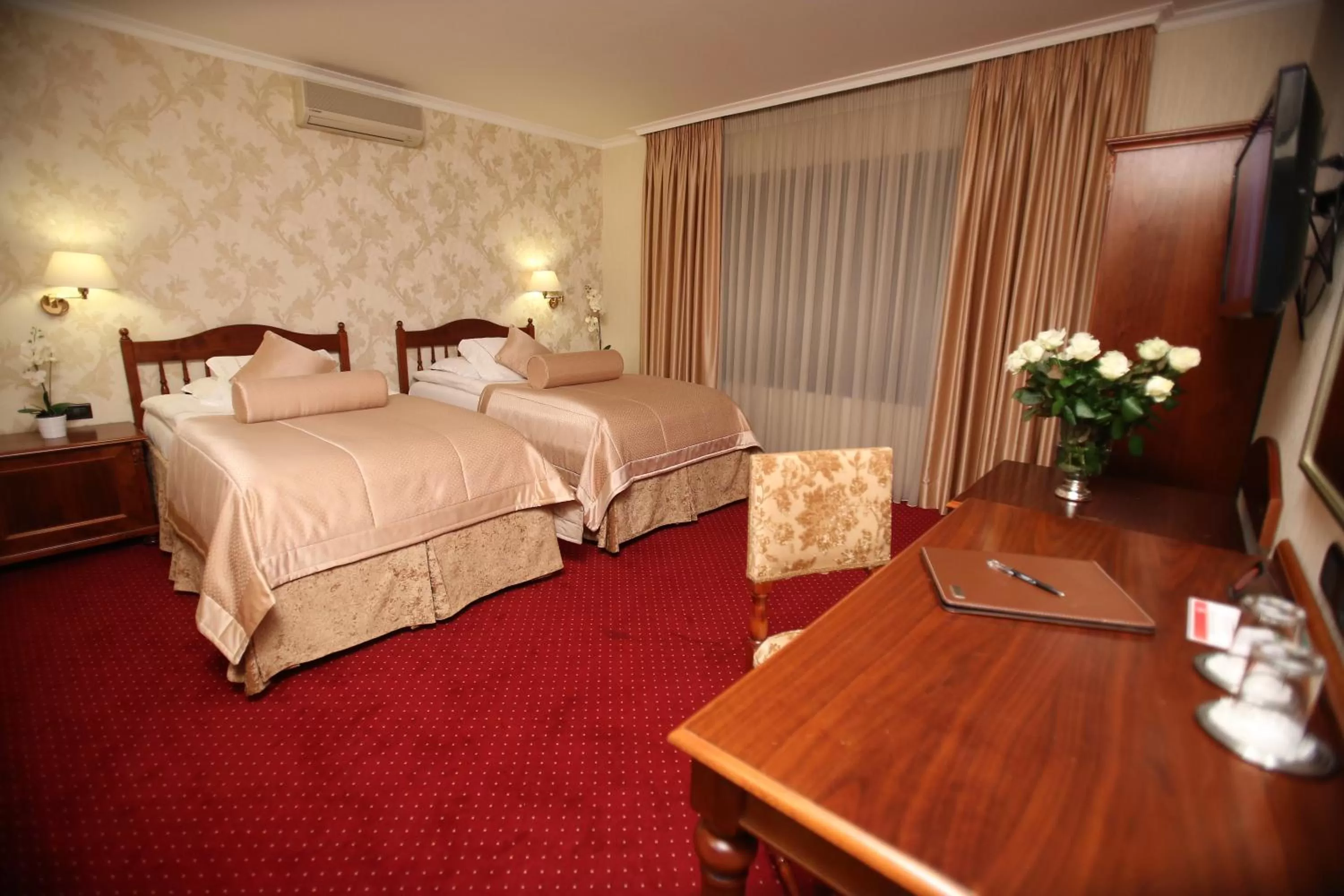 Photo of the whole room, Bed in Grand Hotel & Spa Tirana