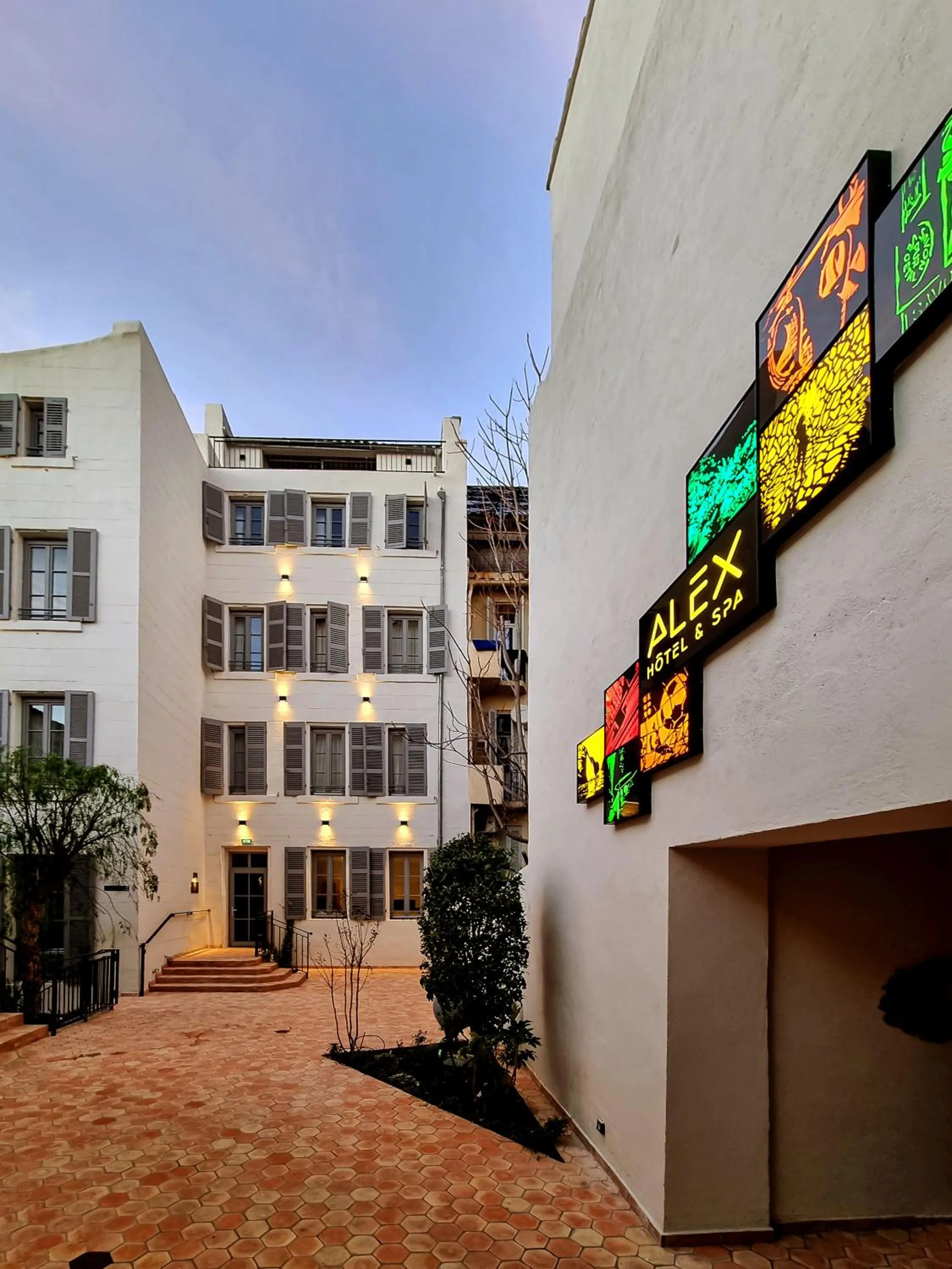 Property logo or sign in Alex Hotel & Spa