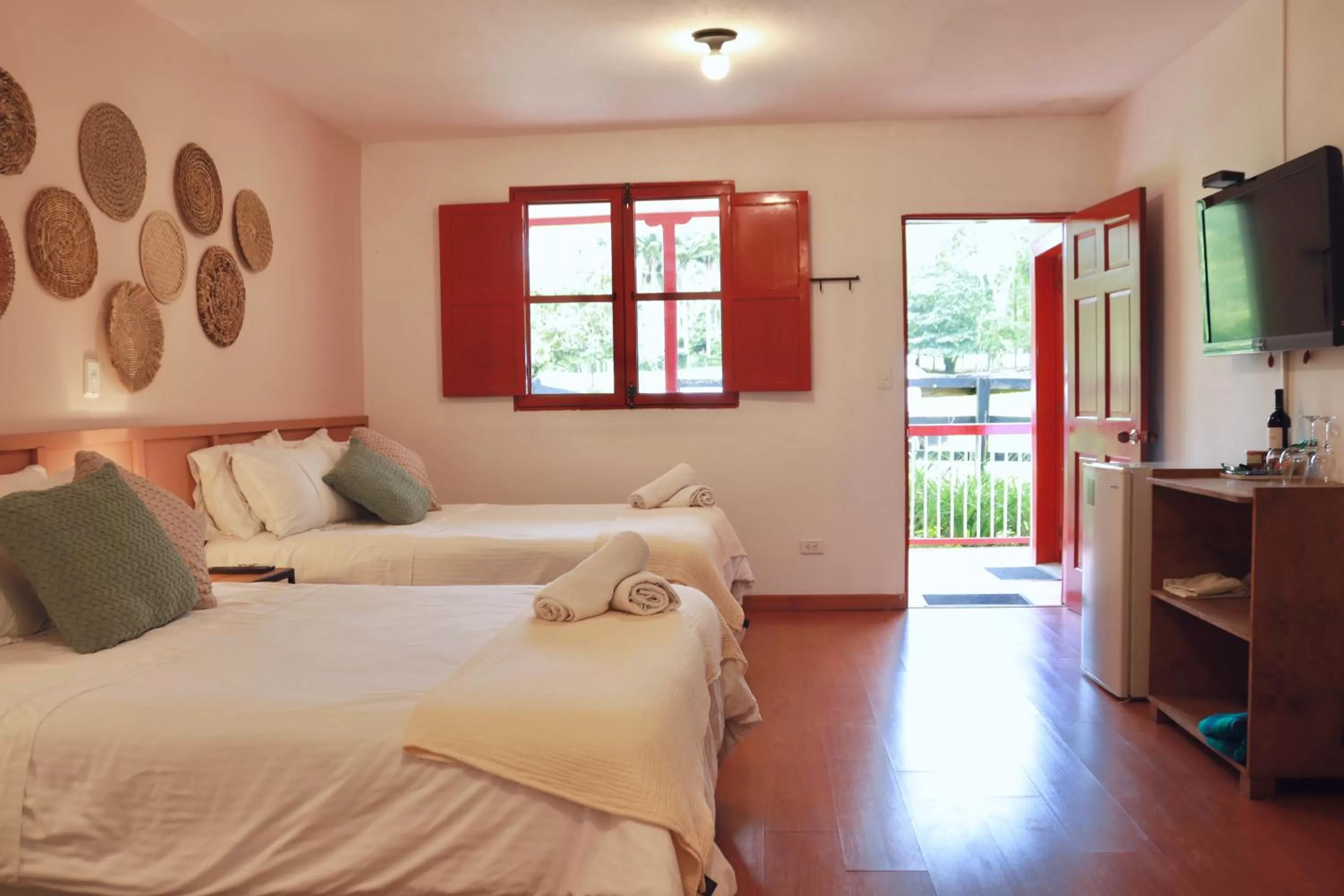 Photo of the whole room, Bed in La Cabaña Ecohotel - Valle del Cocora