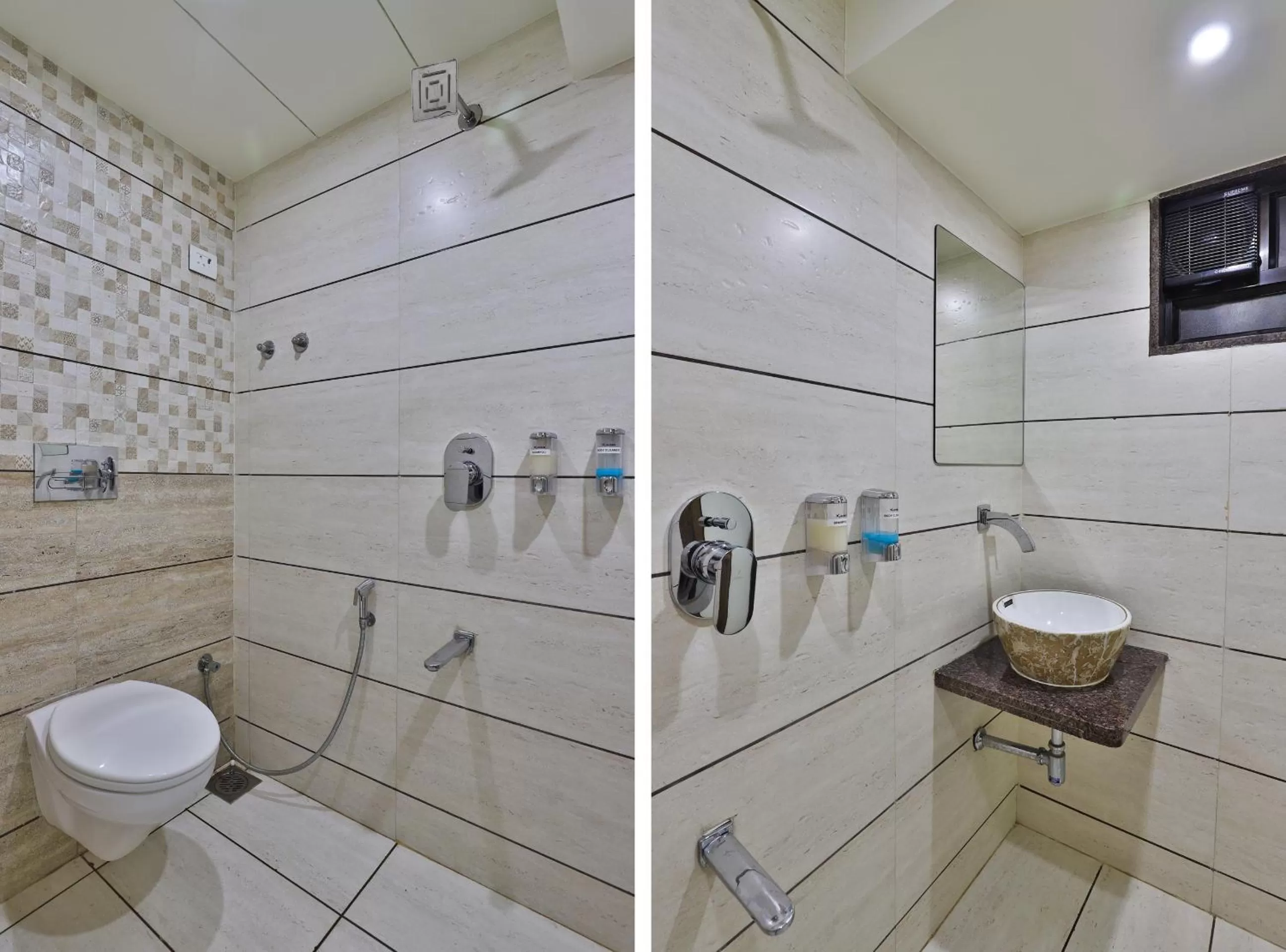 Shower in Hotel Pearl