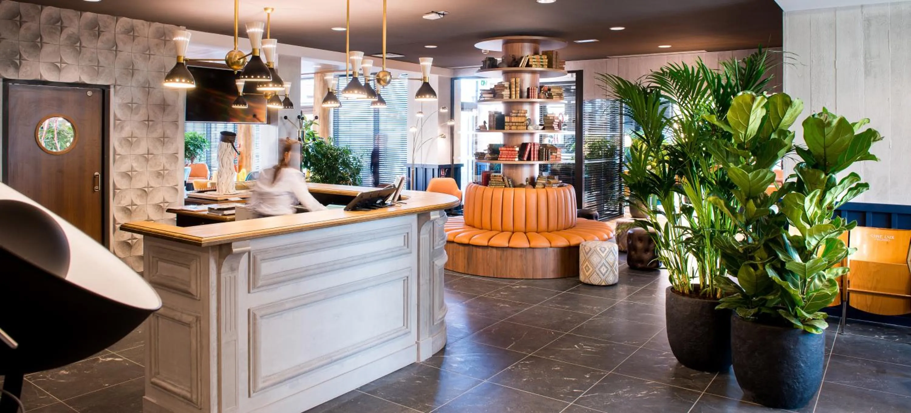 Lobby or reception in KOPSTER Hotel Lyon Groupama Stadium