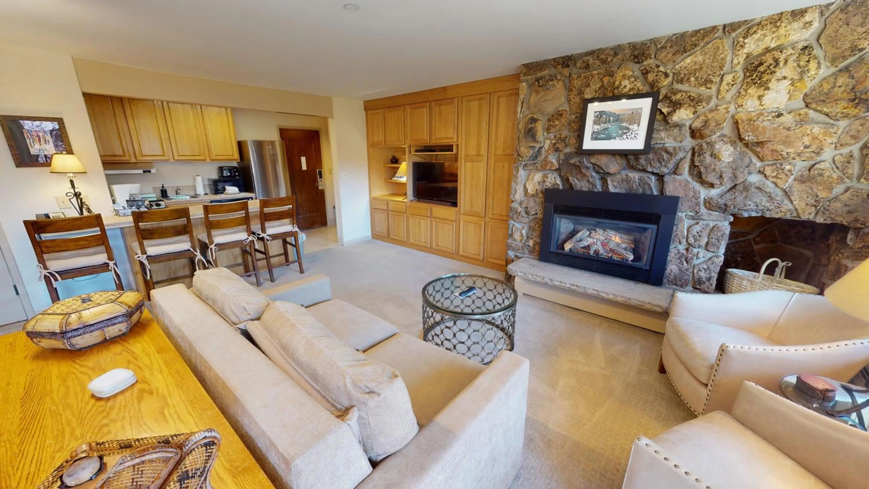 Seating area in Manor Vail Lodge