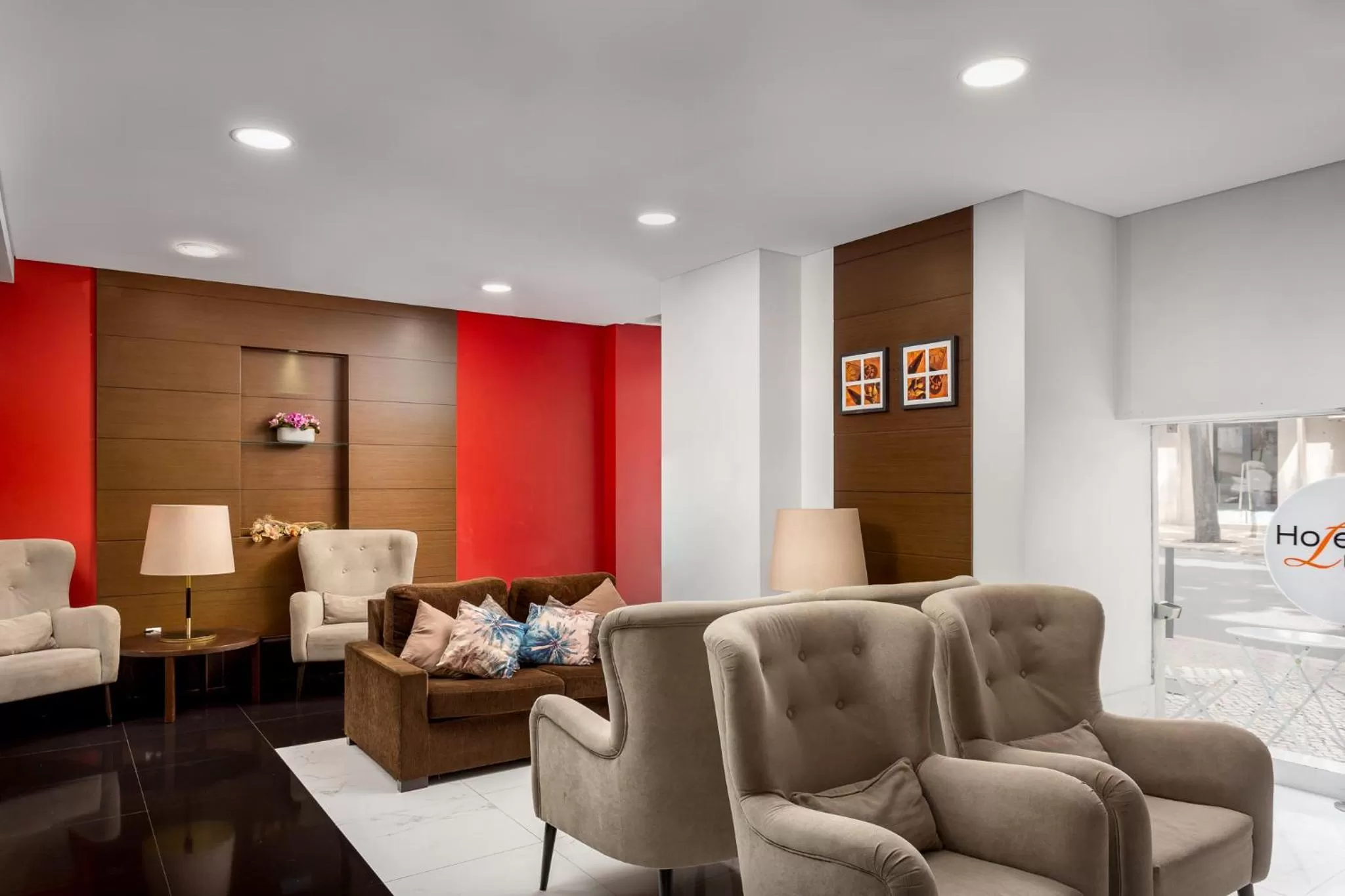 Lobby or reception in Hotel Luena