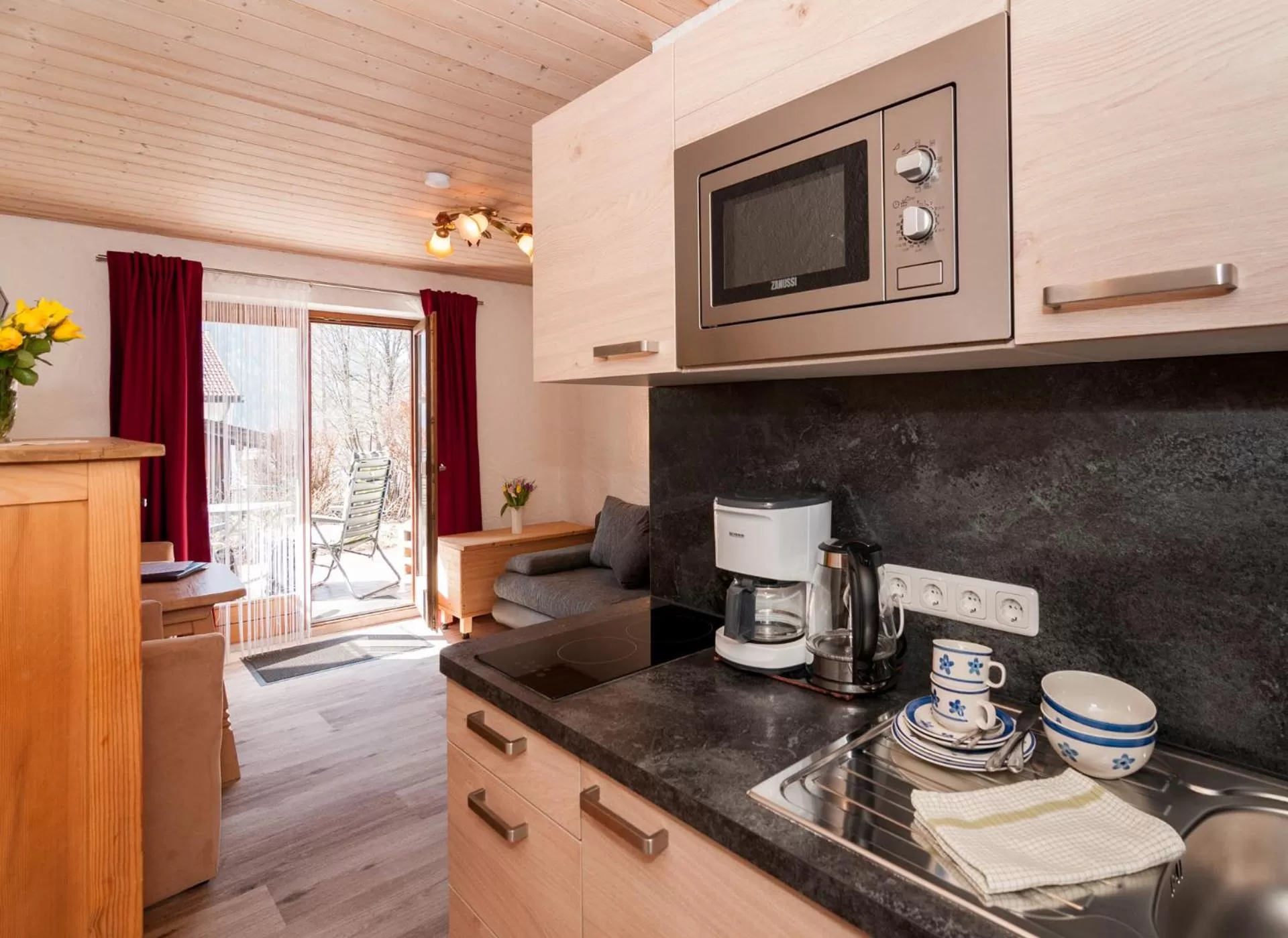 kitchen in Hotel Effland -Sauna -Pool