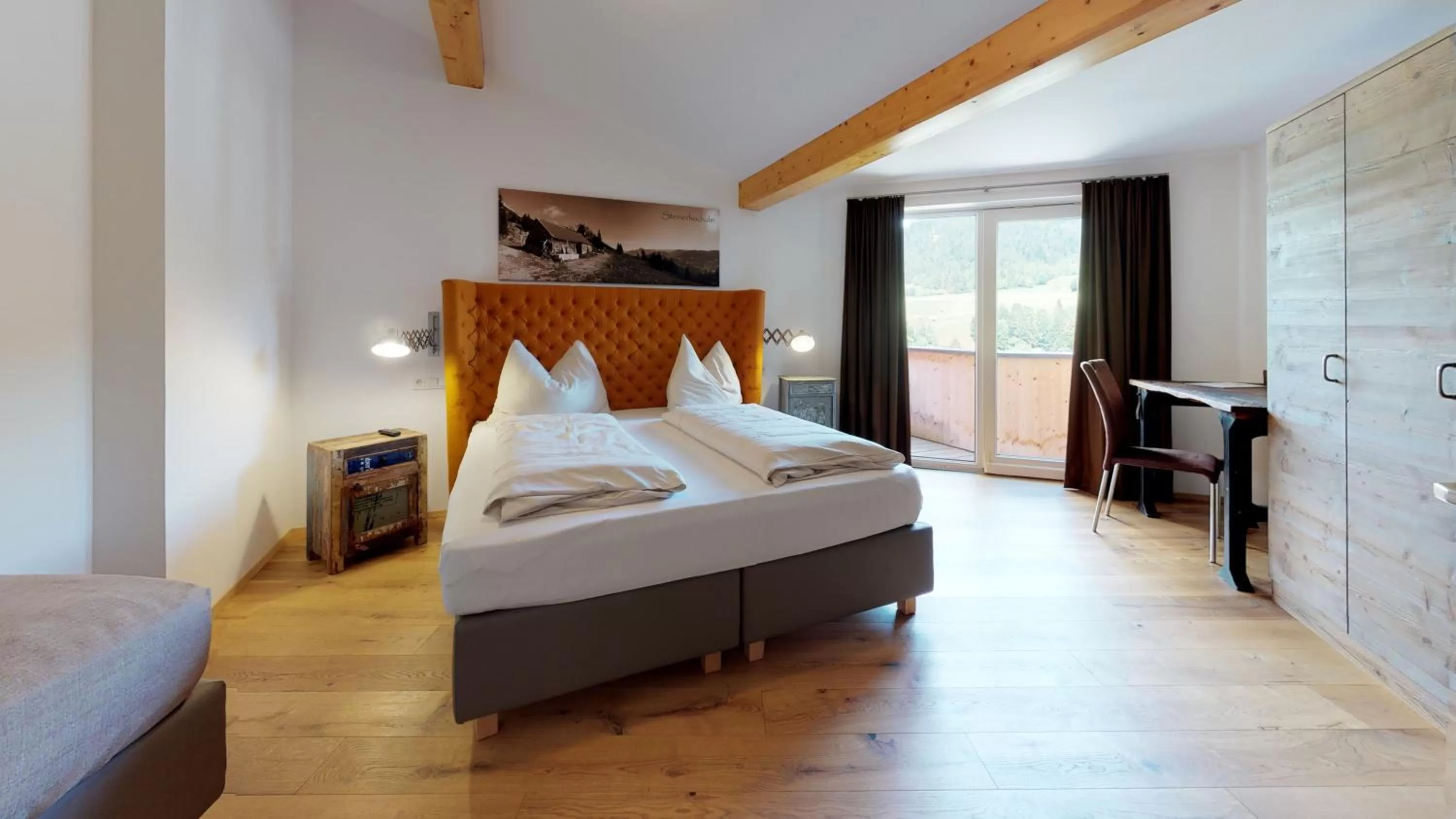 Photo of the whole room, Bed in Home suite home