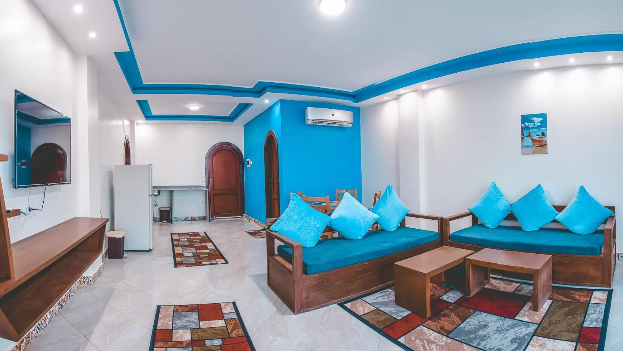 Living room in Seaview Panorama Boatel