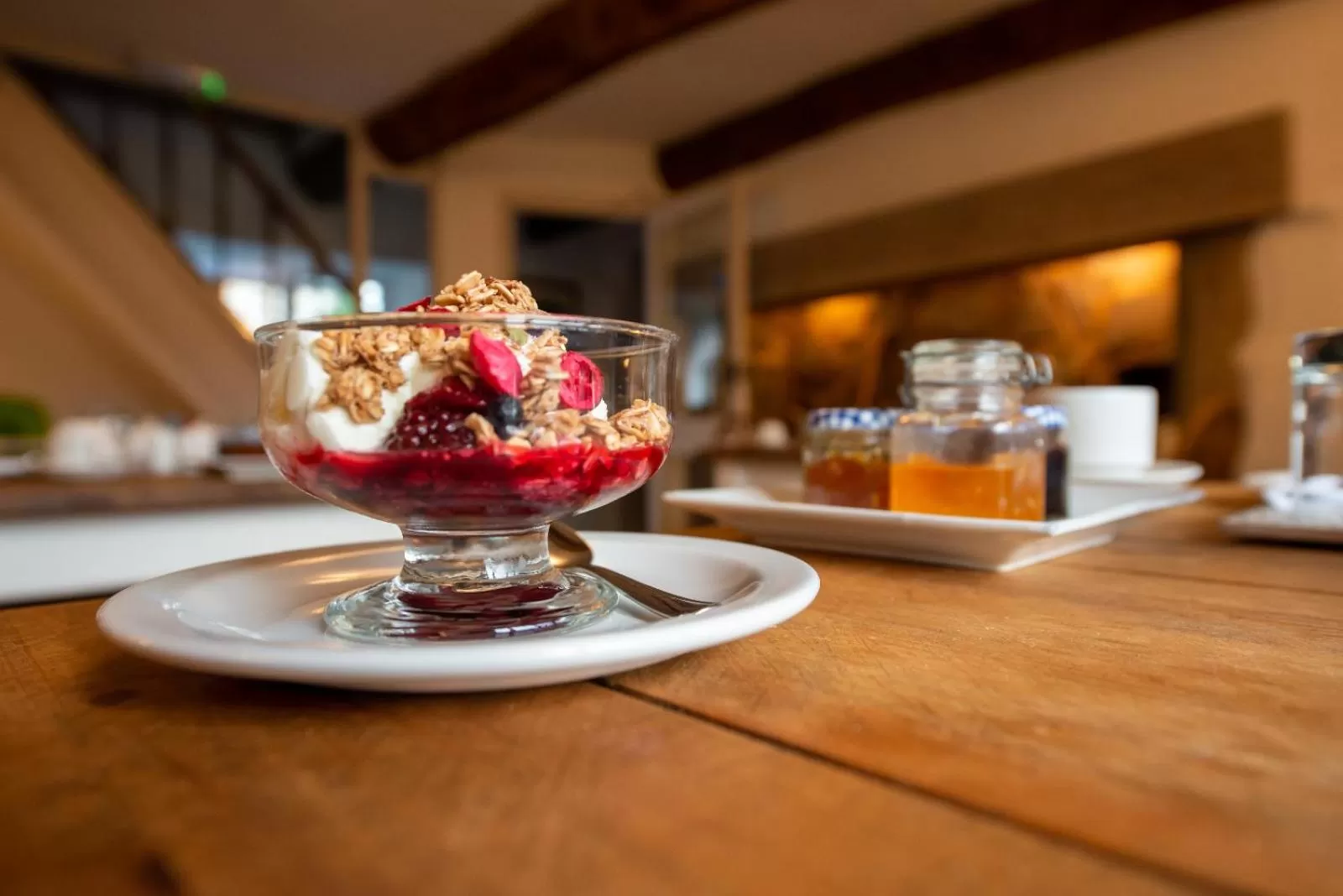 Dining area in Steps Farmhouse B&B