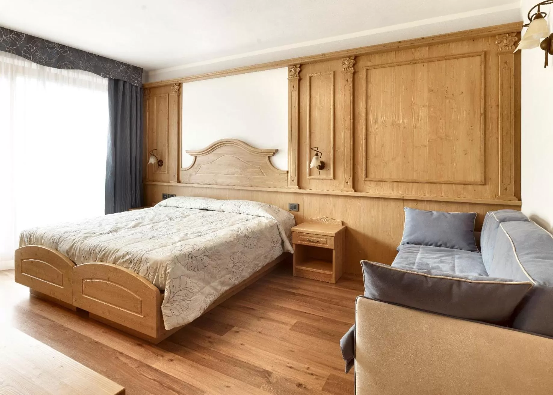 Bed in Panorama Hotel Fontanella