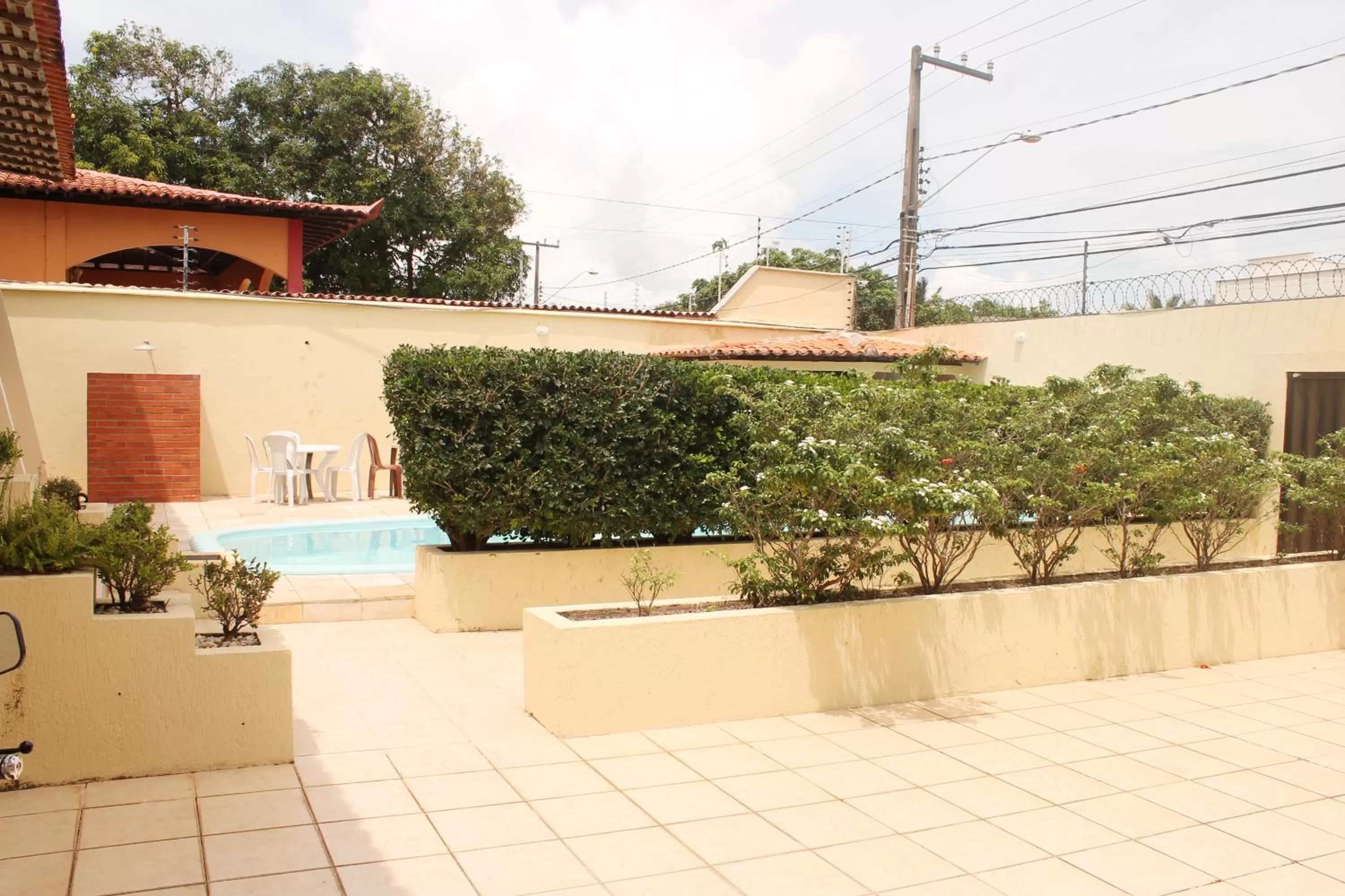 Patio in Hotel Pousada Calhau