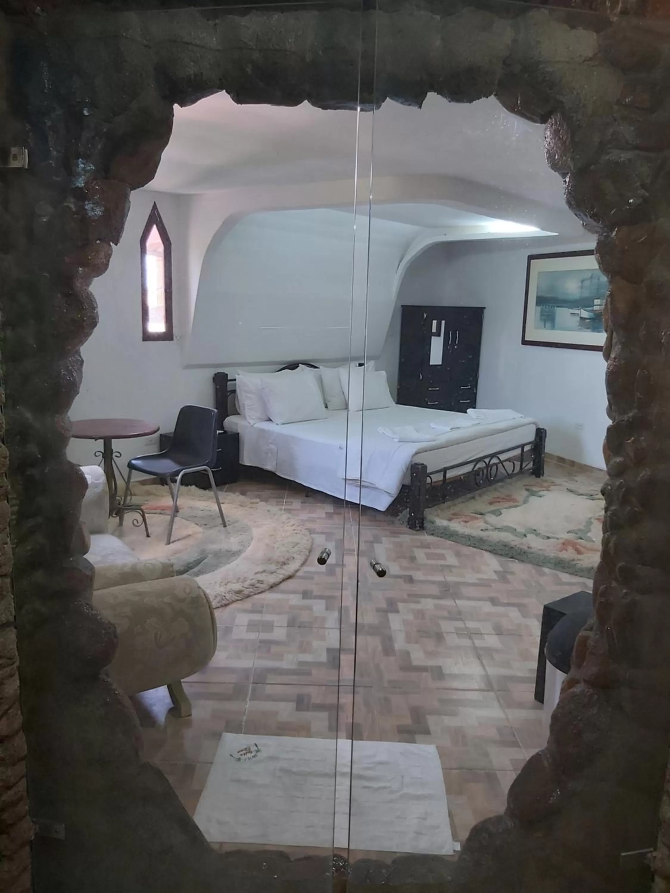 Bathroom, Bed in Eco-Hotel Villa Elina