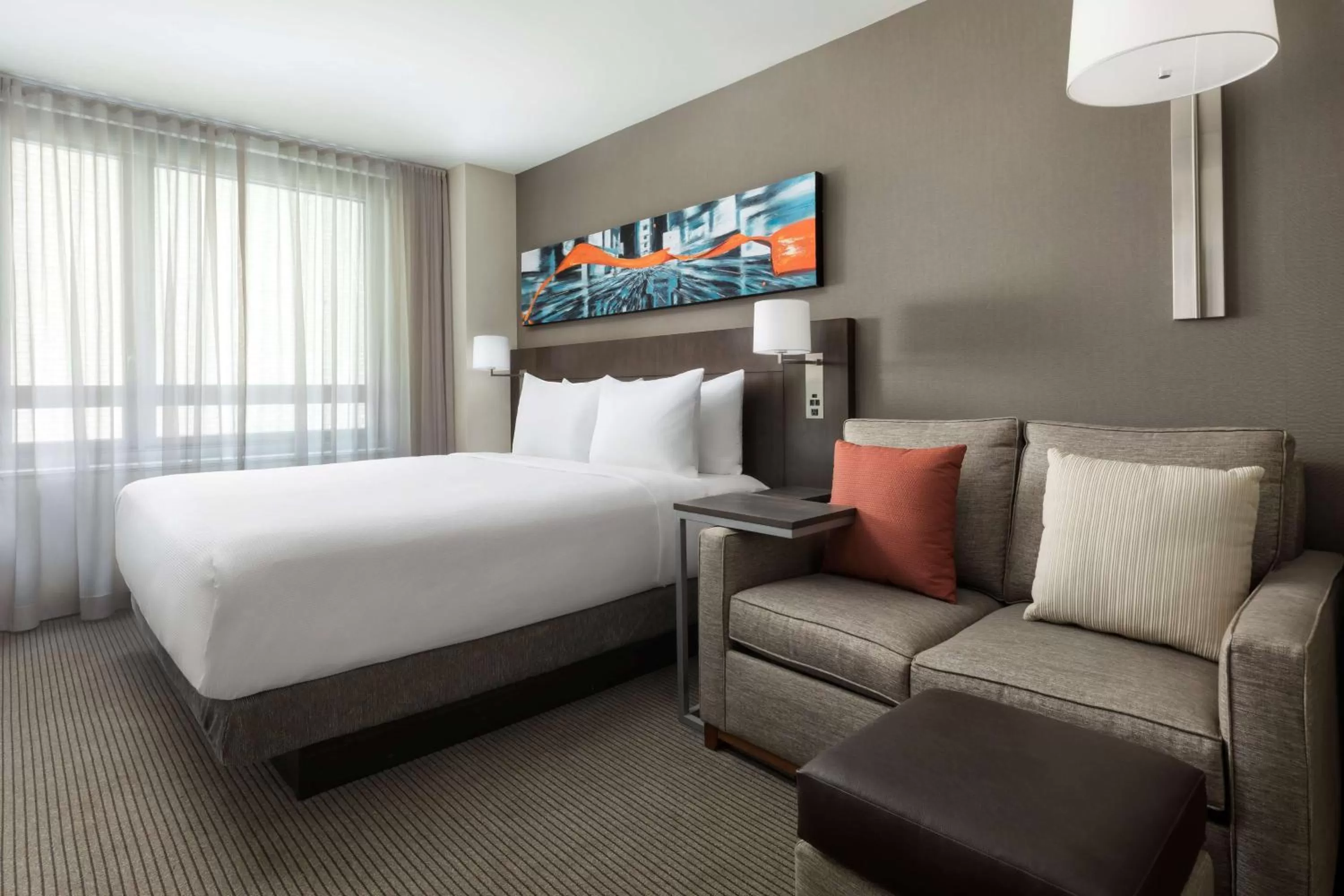 Photo of the whole room, Bed in Hyatt Place New York City - Times Square