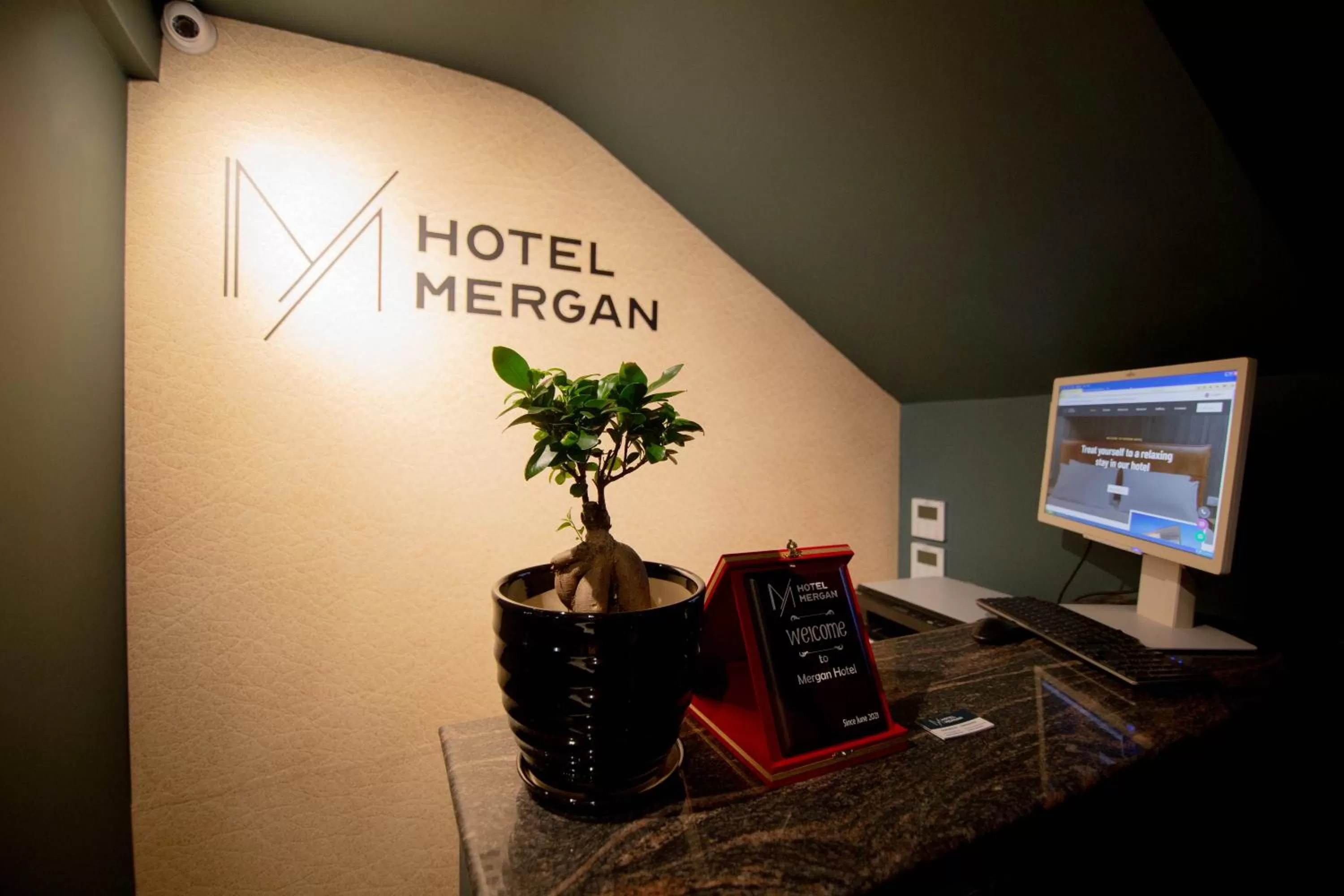 Lobby or reception in Mergan Hotel