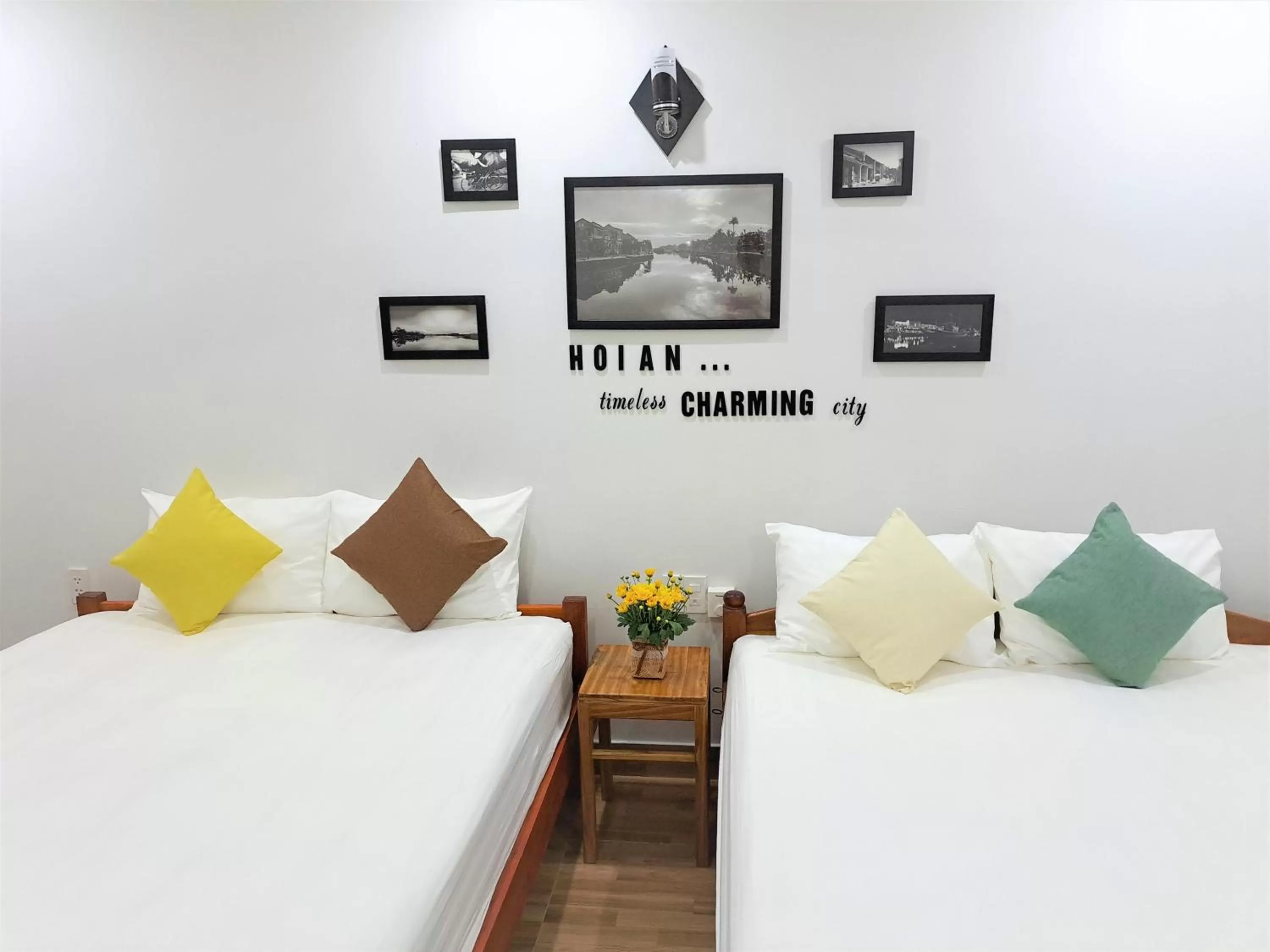 Bed in GREEN TOWN hotel HỘI AN