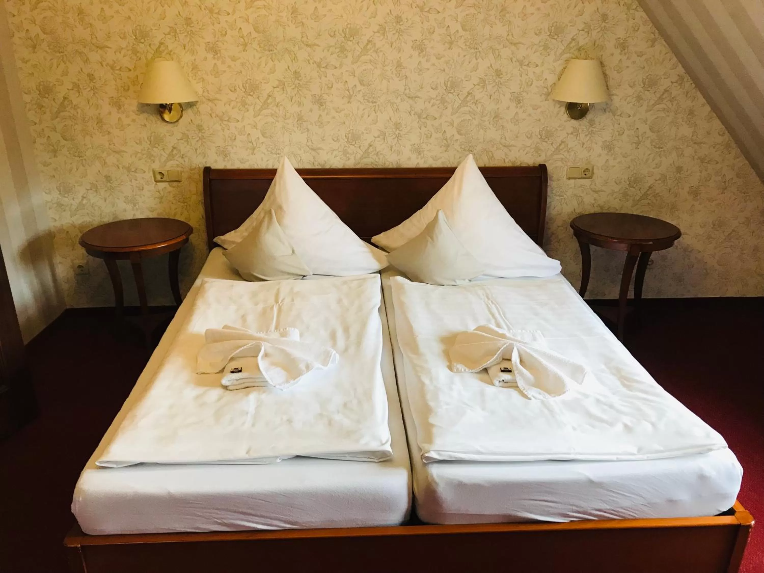 Bed in Schlosshotel Stecklenberg