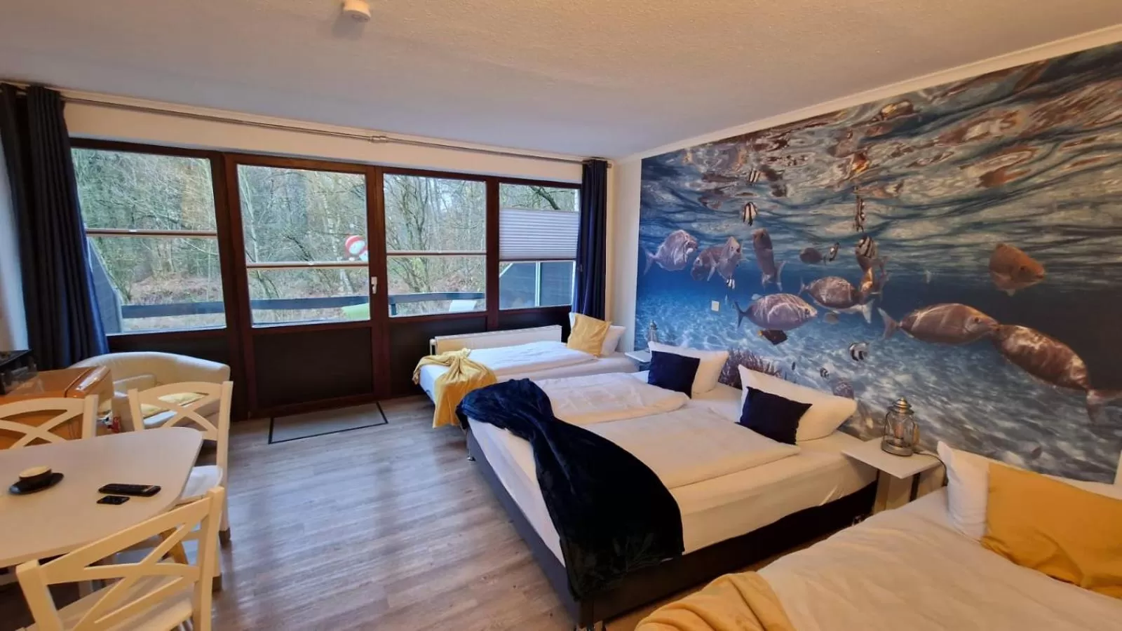 Photo of the whole room, Bed in Hotel Seeblick am Sankelmarker See - Natur und Erholung
