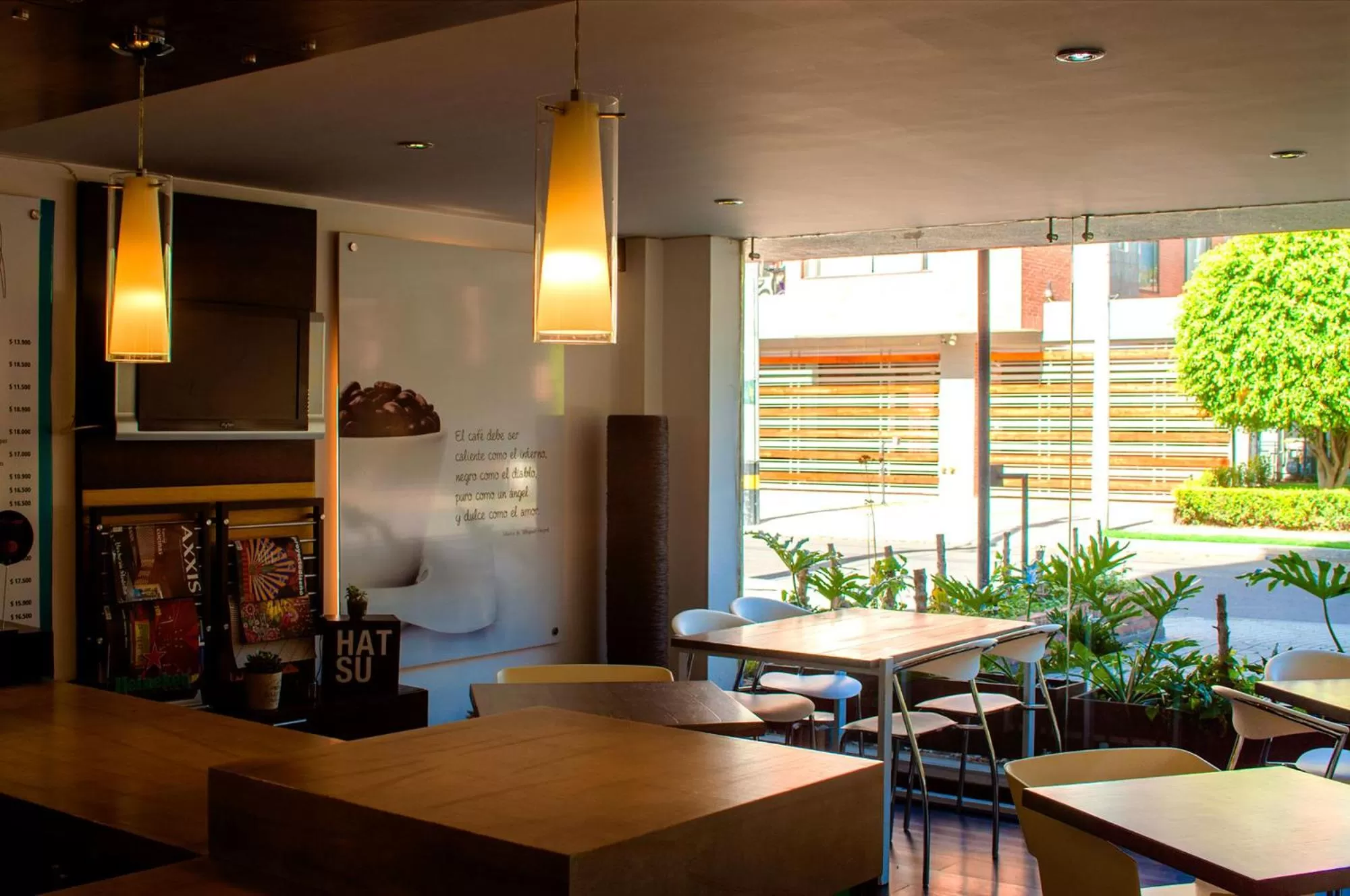 Seating area in Apartaestudios Los Andes