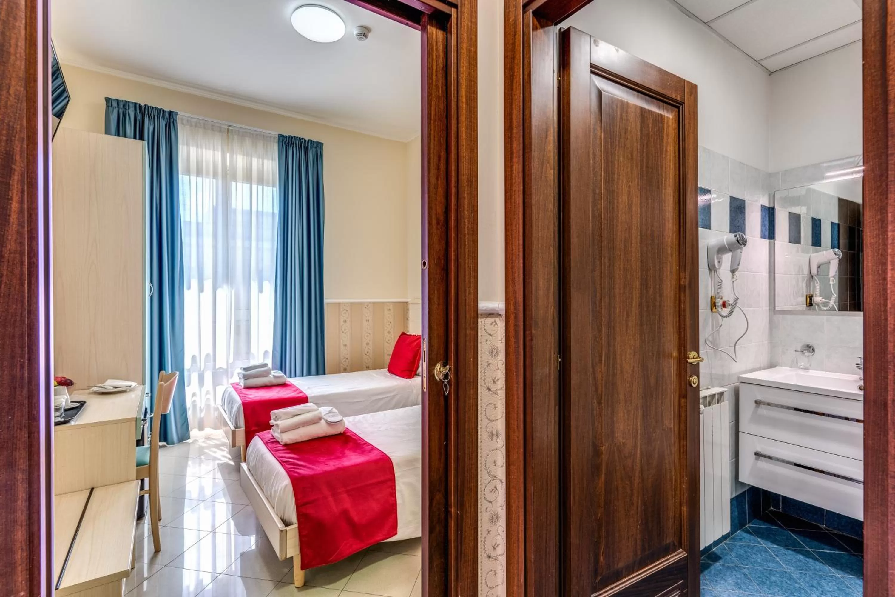 Bed in Hotel Ottaviano Augusto