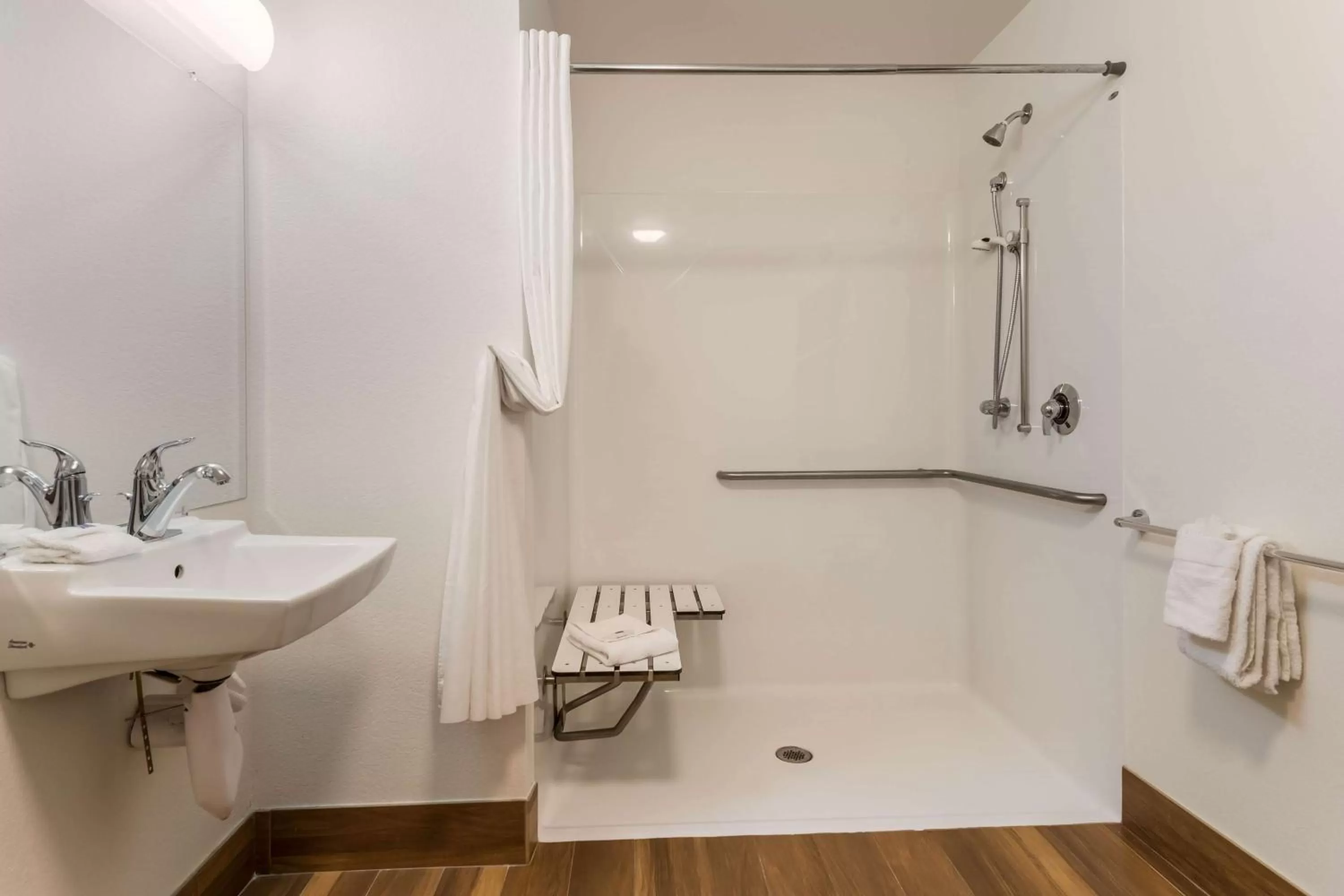 Bathroom in Motel 6 Wilkes Barre Arena