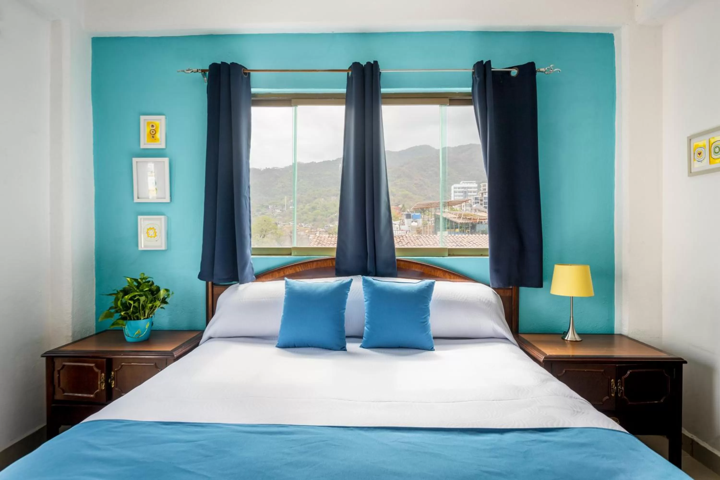 Bed in Hotel Pueblito Vallarta