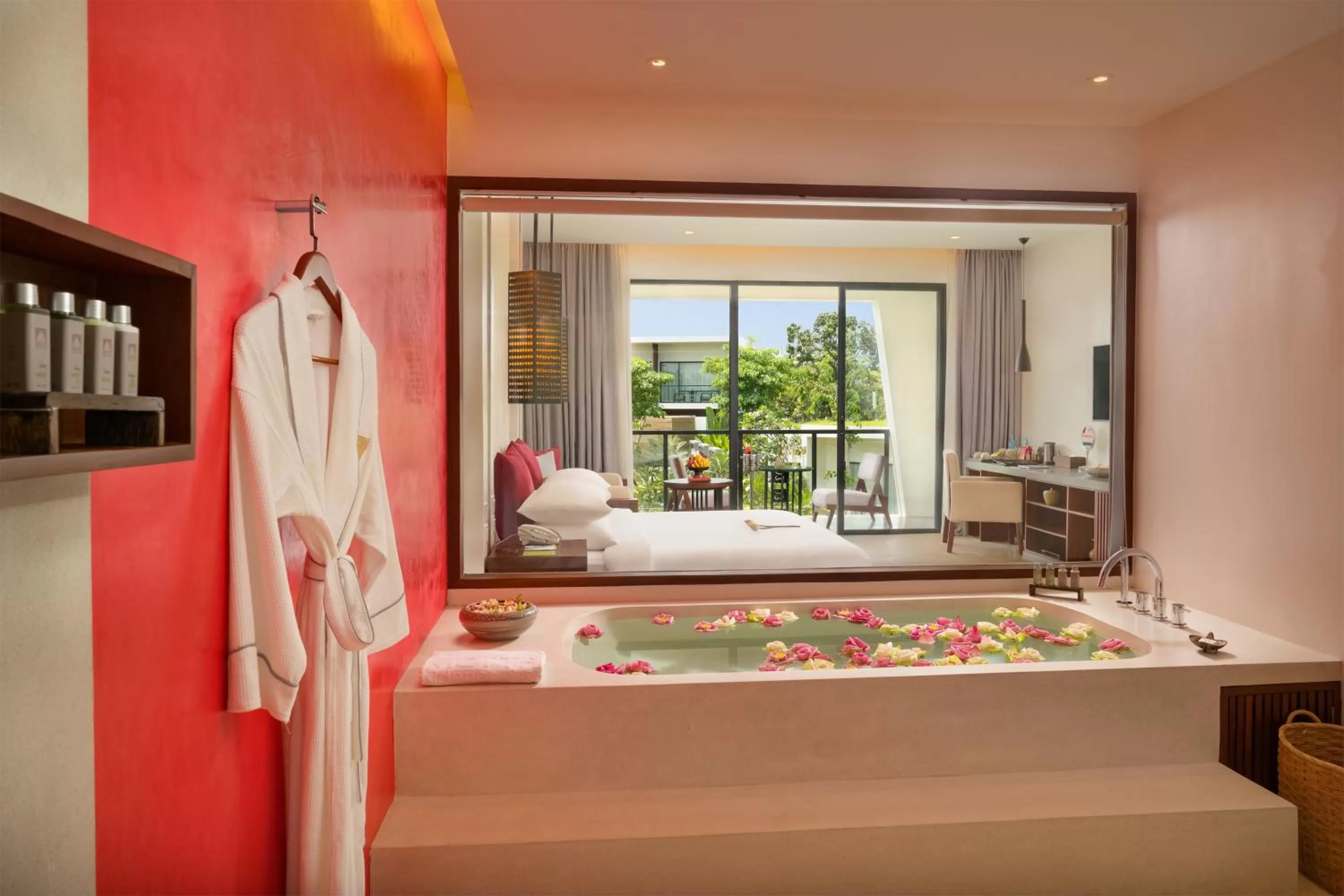 Bathroom, Bed in Metta Residence & Spa