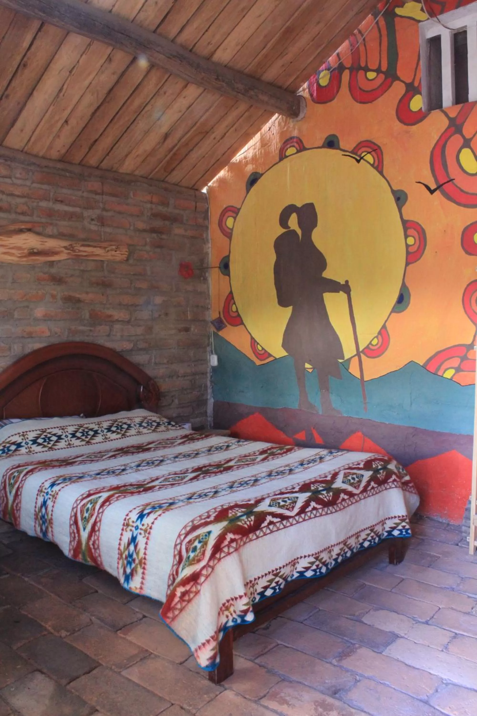 Decorative detail, Bed in El Tio Hostal