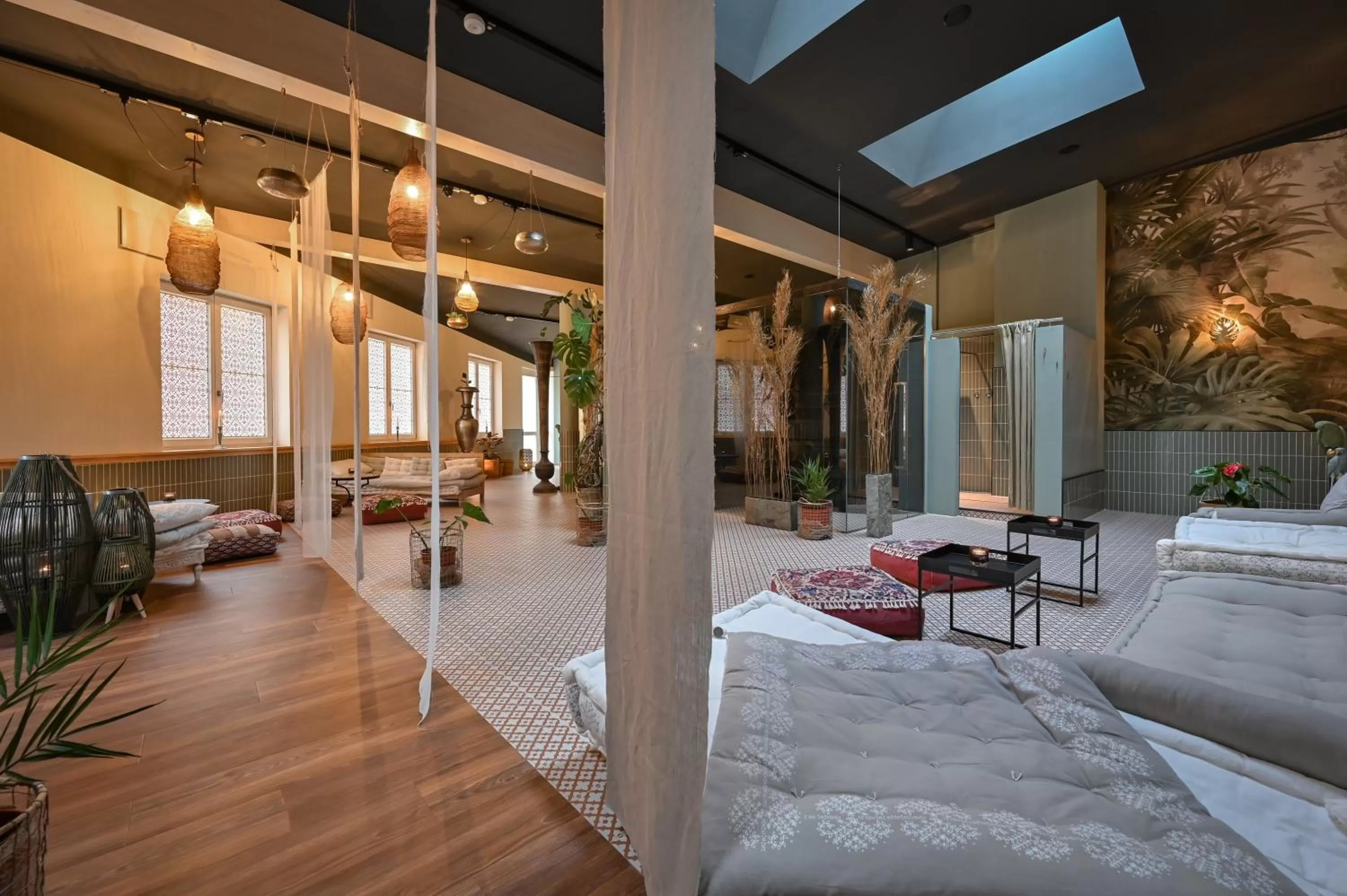 Spa and wellness centre/facilities, Bed in Hotel Sonne