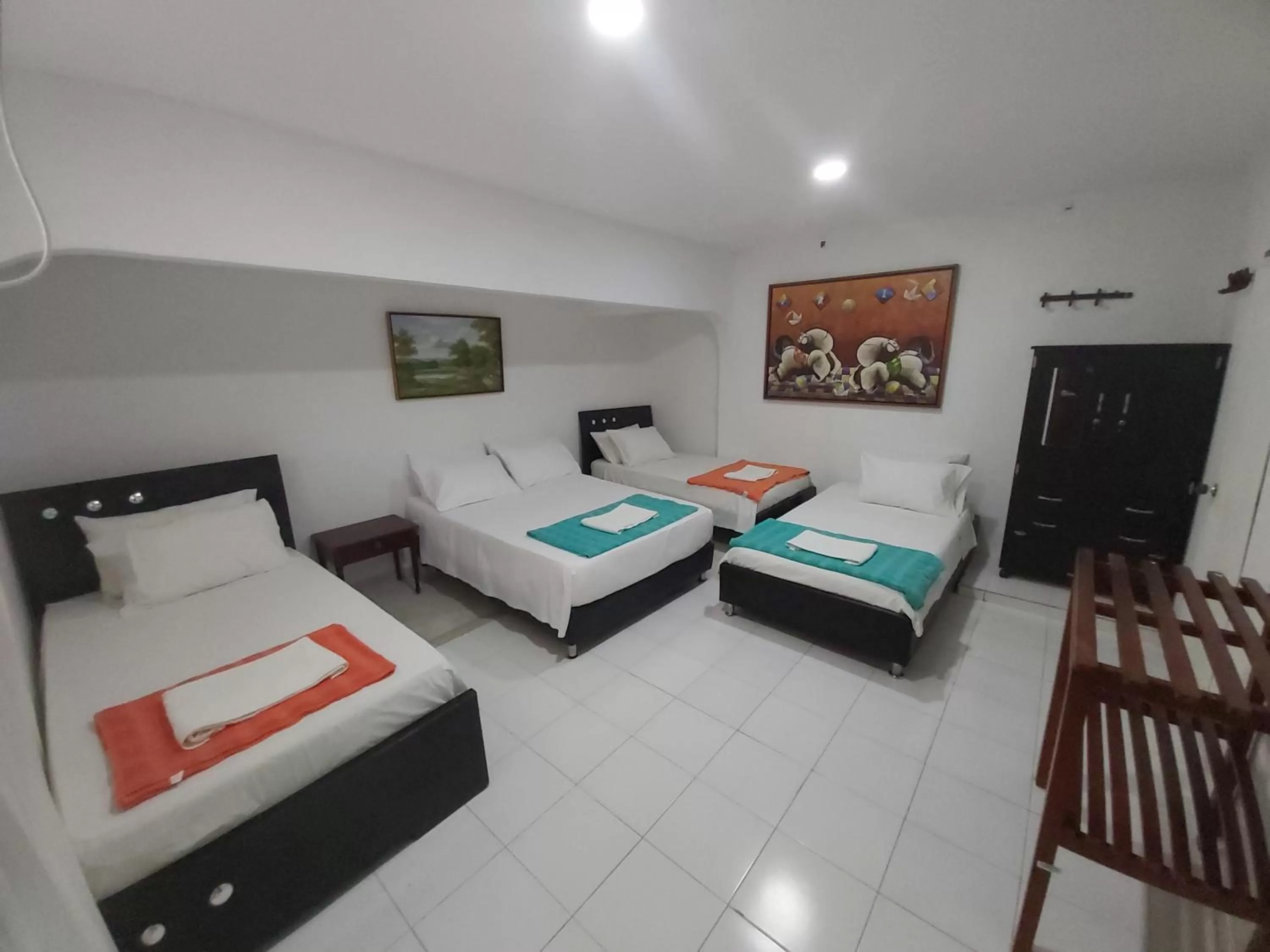 Bed in Eco-Hotel Villa Elina