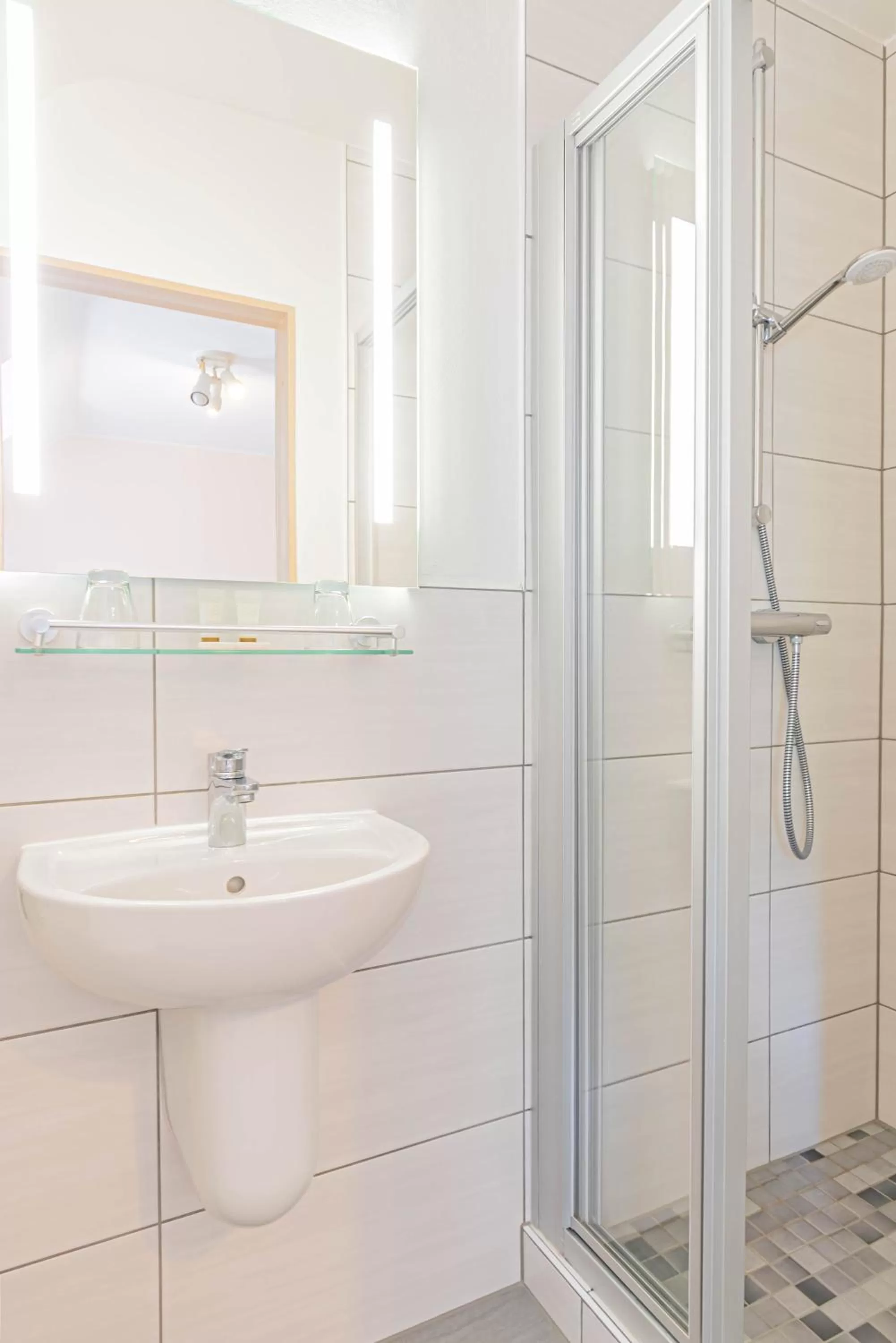 Shower in Hotel Le Postillon