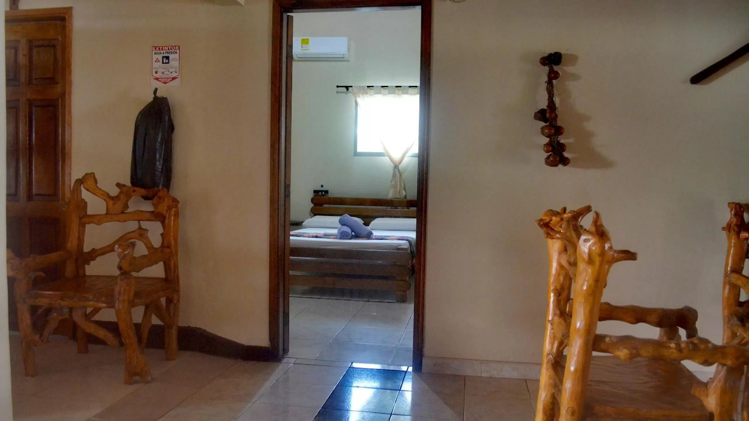 View (from property/room), Bed in Hotel Costa Mar Coveñas