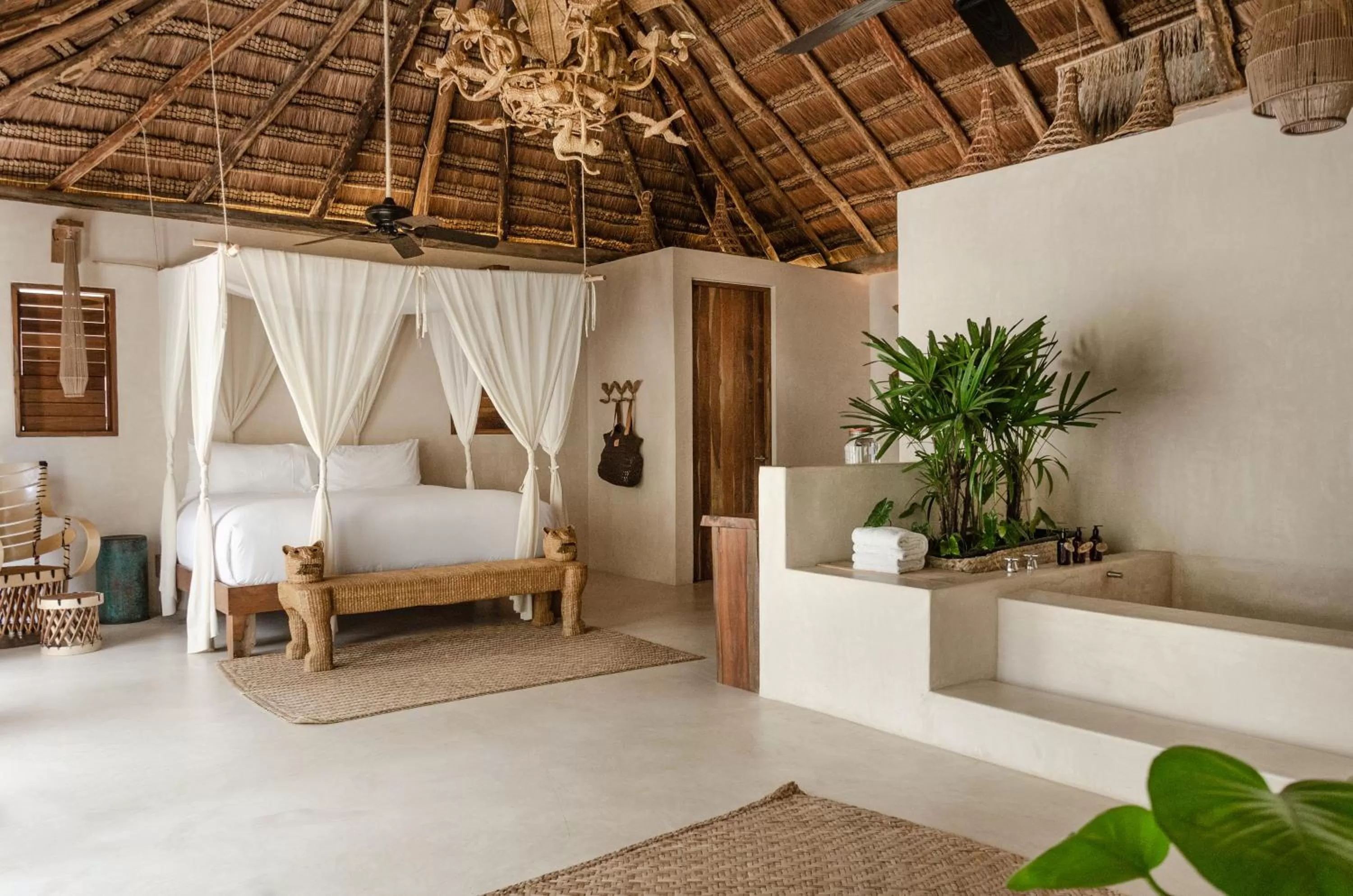 Bed in La Valise Tulum, Member of Small Luxury Hotels