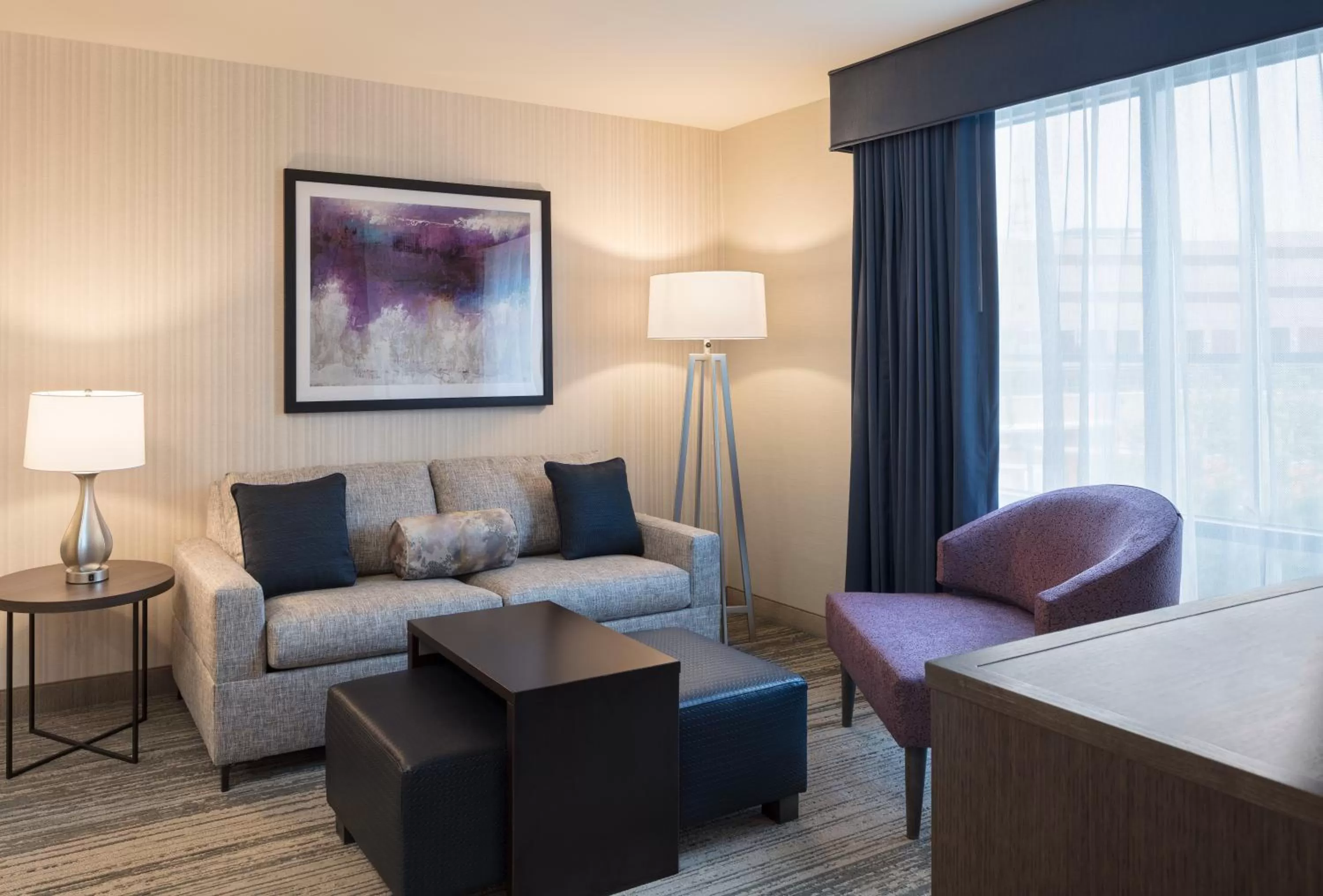 Living room in Homewood Suites by Hilton Needham Boston