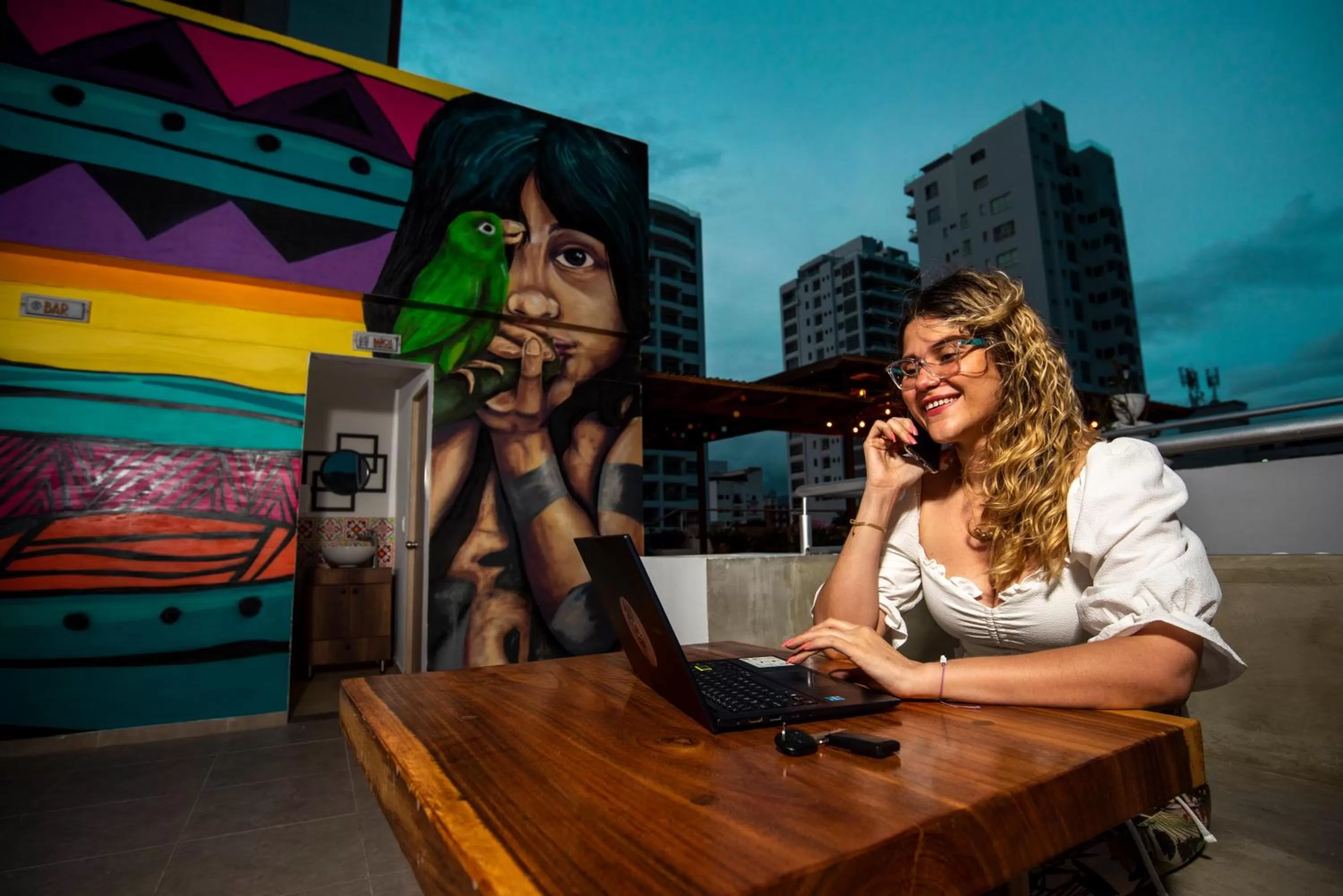 Balcony/Terrace in Hotel Boutique Casa chunuu Santa Marta