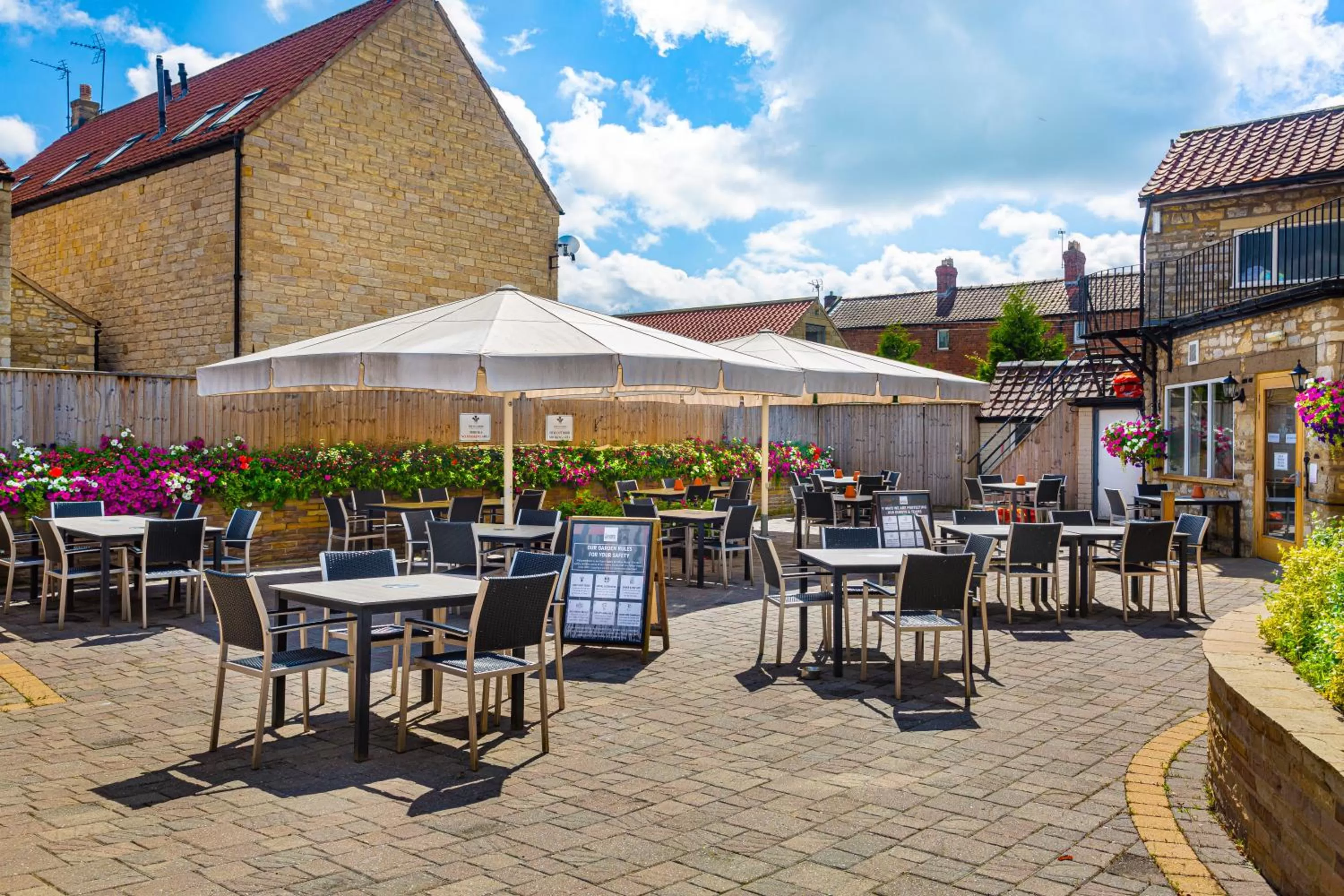 Balcony/Terrace in The Feathers Hotel, Helmsley, North Yorkshire - The Coaching Inn Group