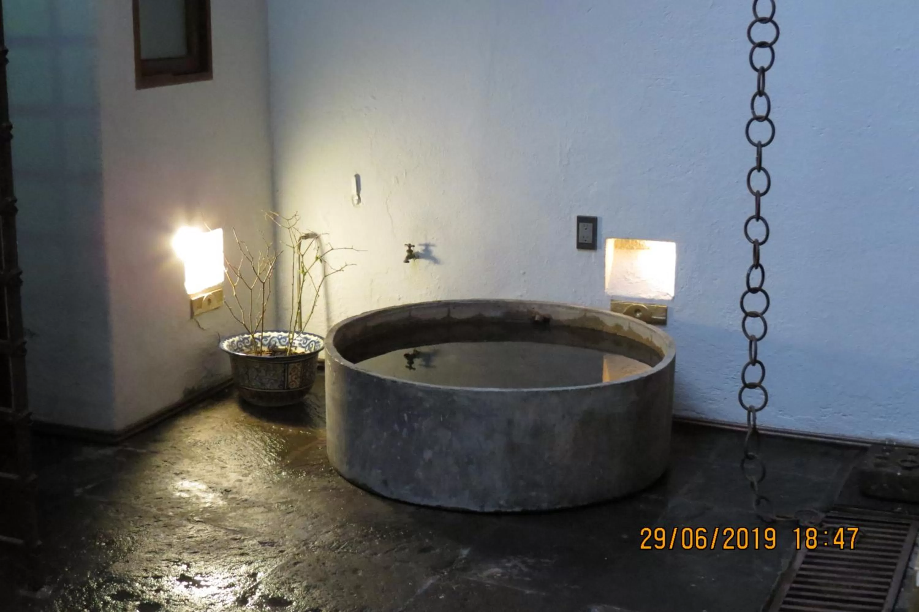 Patio in La Dorada Town view